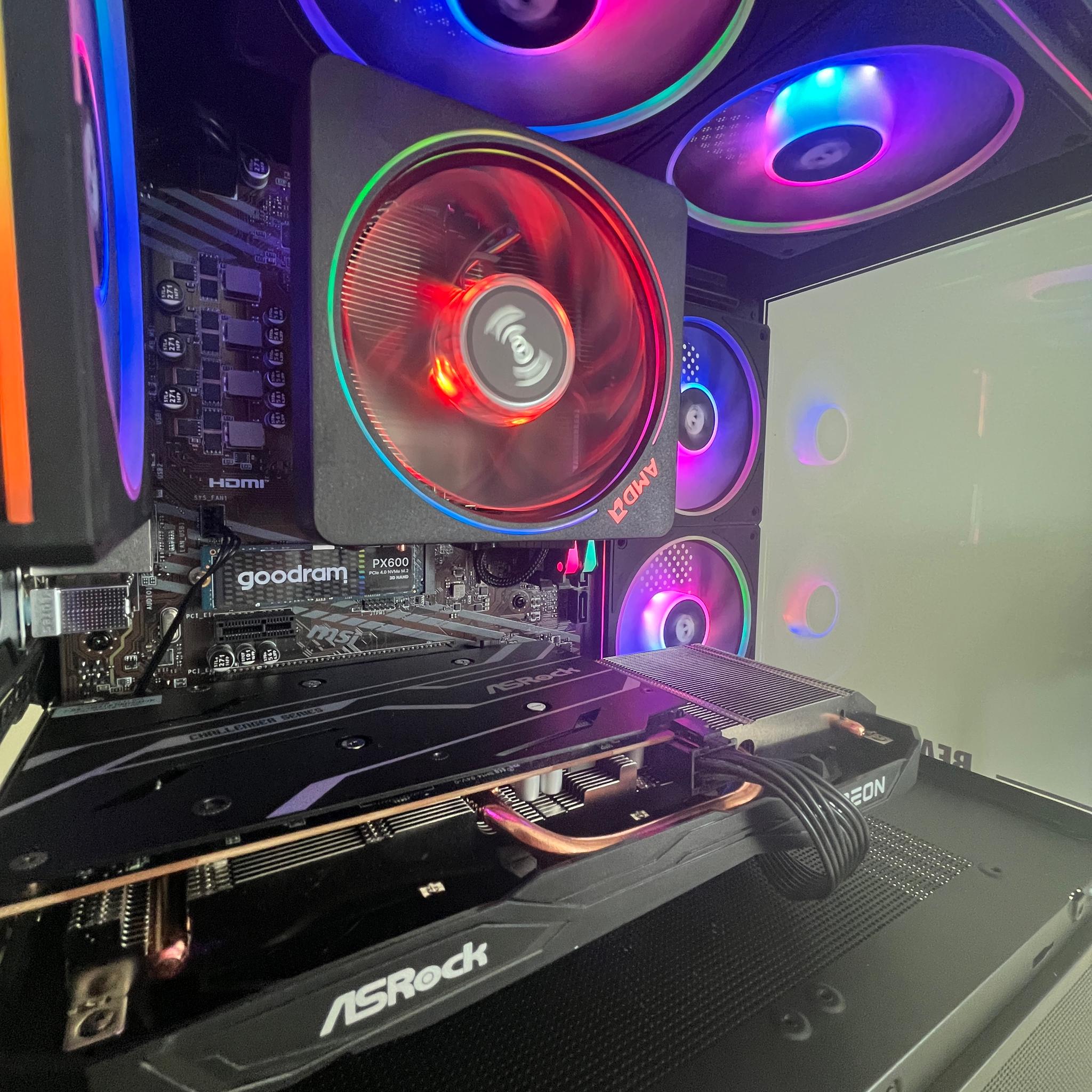 GAMING PC RYZEN 5 | RX 6600 | 1TB SSD | 16GB RAM | WINDOWS 11 | WIFI & BT