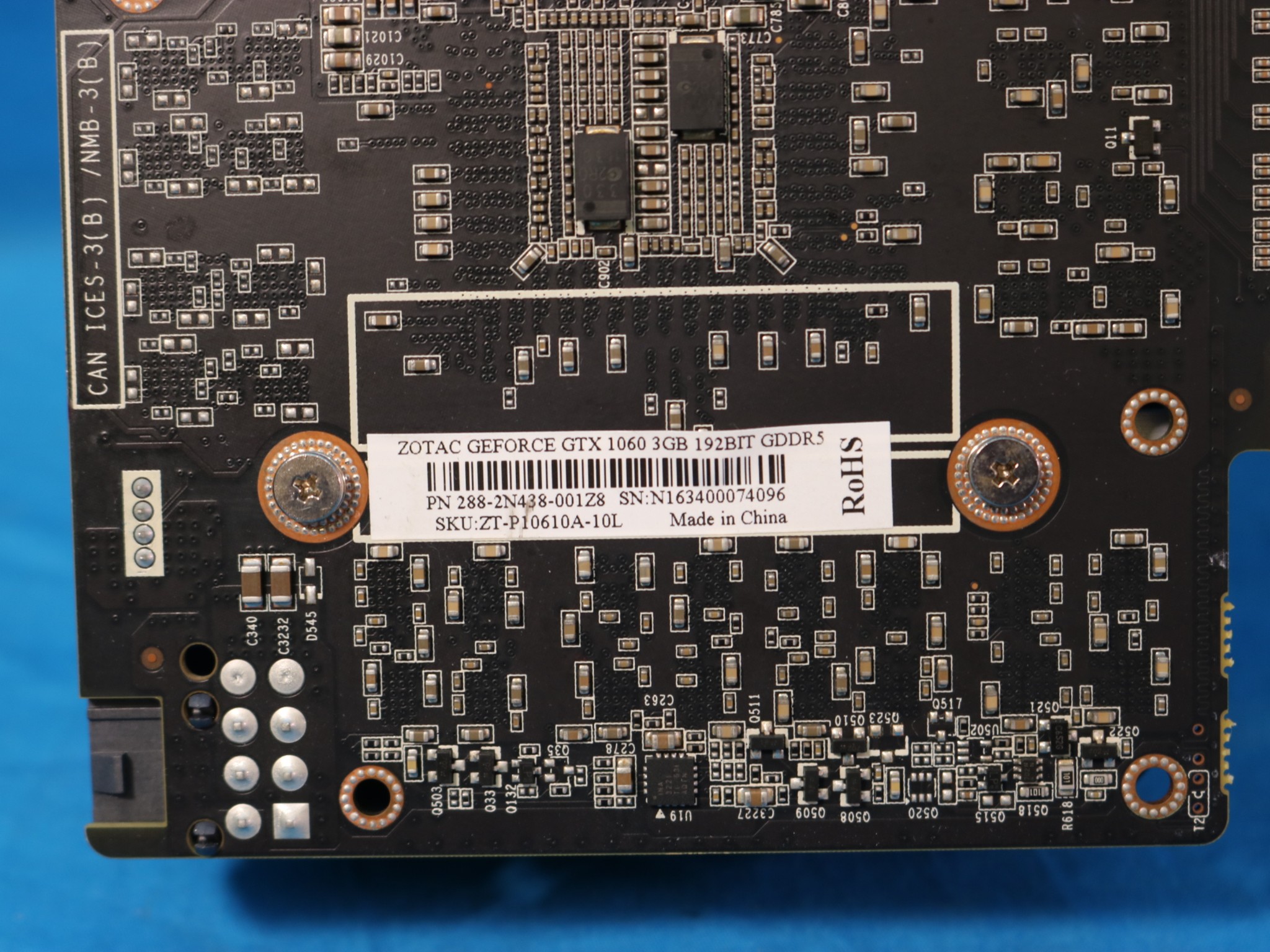 Zotac GeForce GTX 1060 3GB 192Bit GDDR5 PCIe 3.0 x16 Desktop GPU ZT-P10610A-10L