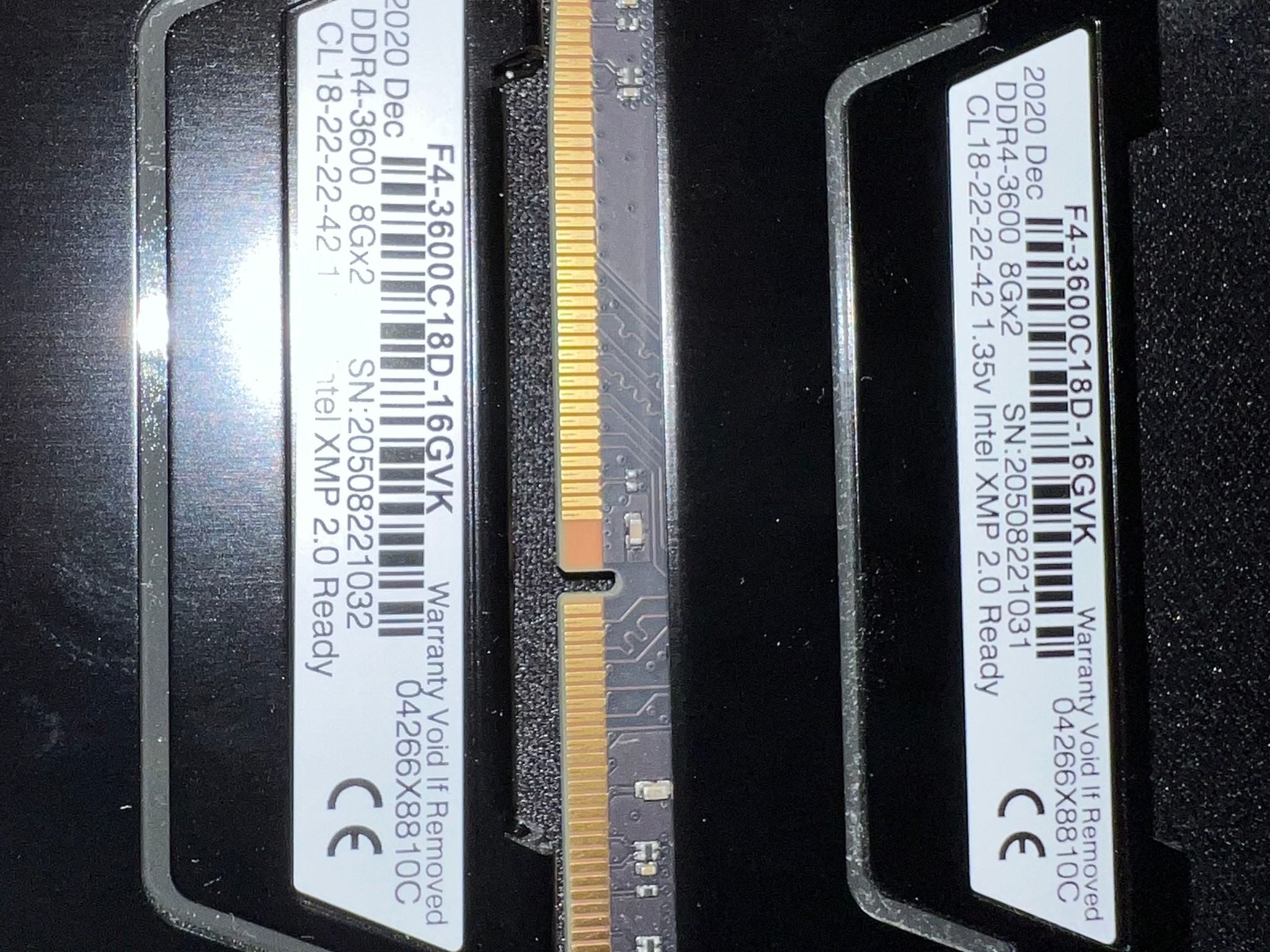 GSkill ripjaw 2x8 DDR4 3600mhz 