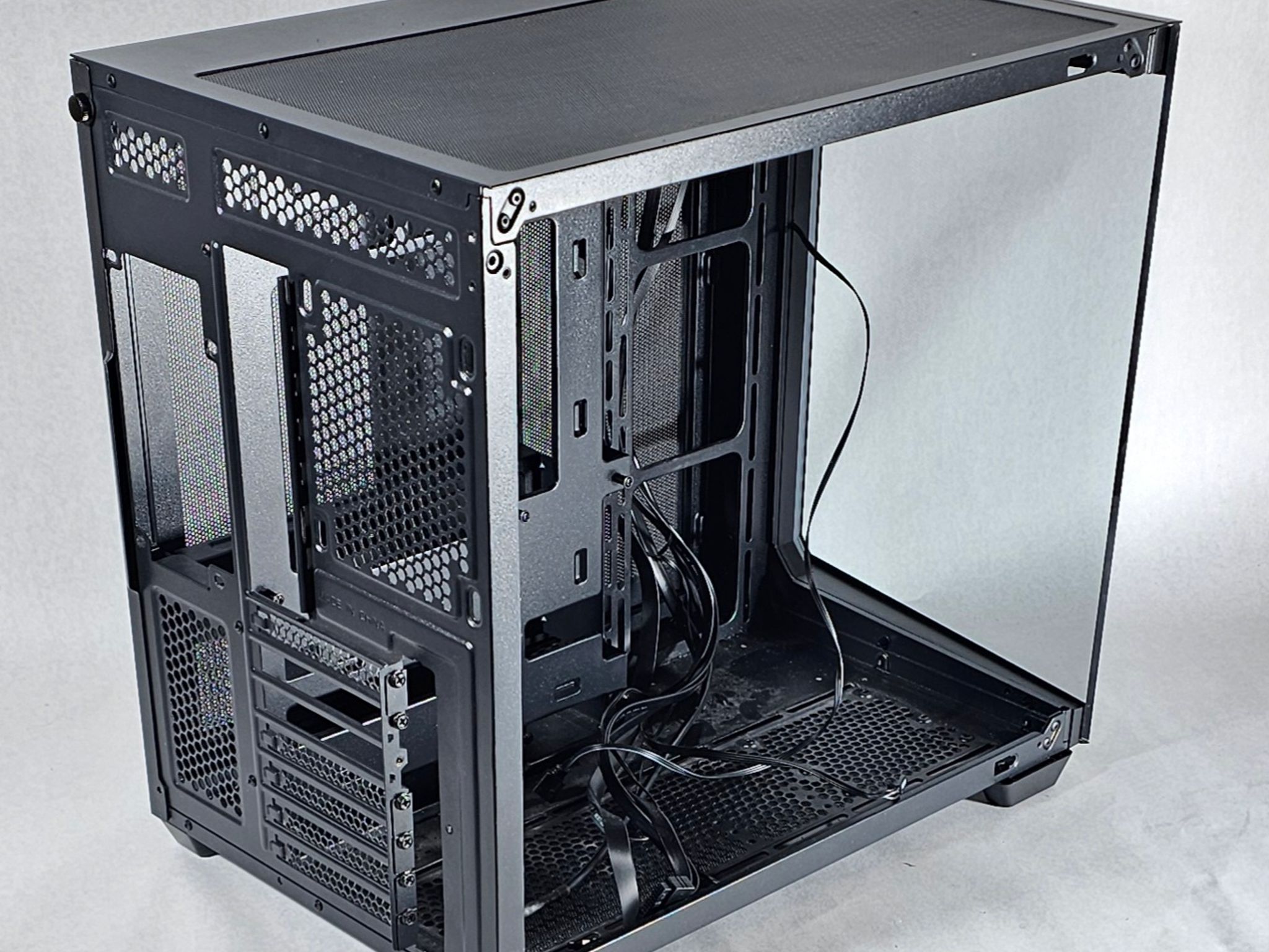 Black Corsair PC Case with Tempered Glass