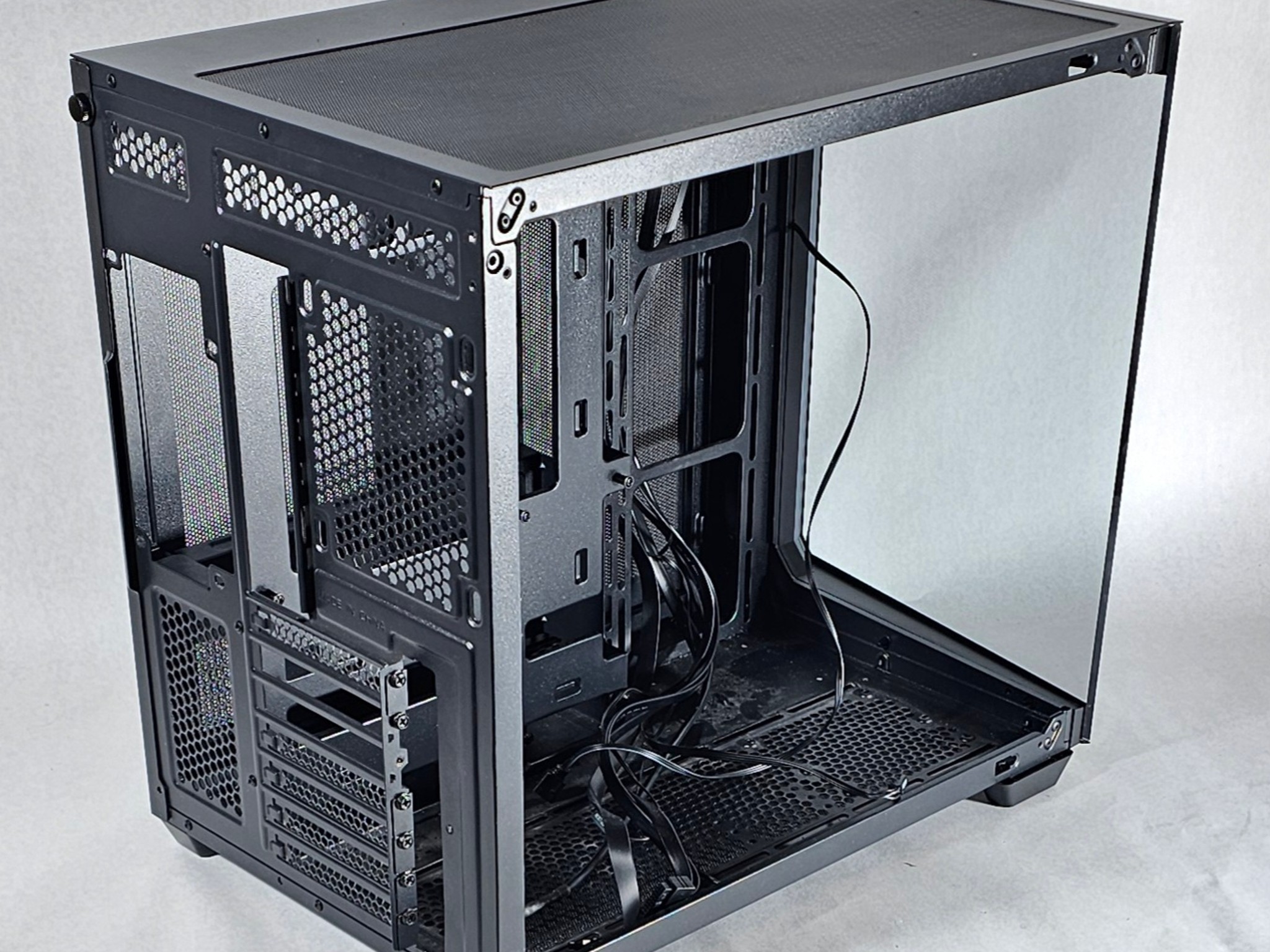 Black Corsair PC Case with Tempered Glass