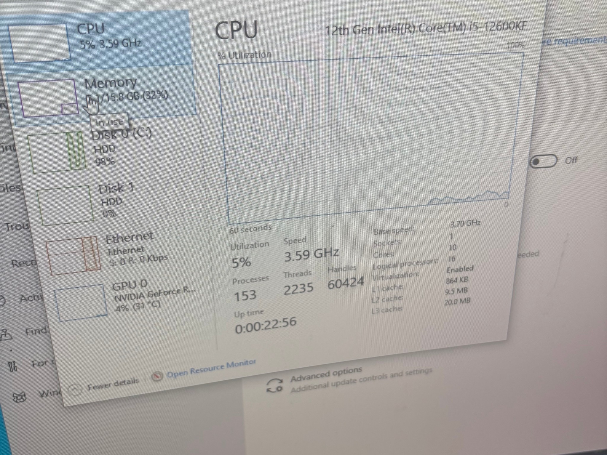 RTX GAMING PC - RTX 3070TI - I5 12600KF