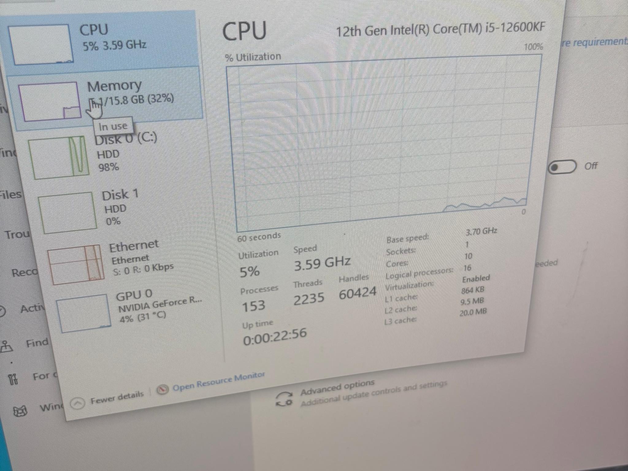 RTX GAMING PC - RTX 3070TI - I5 12600KF