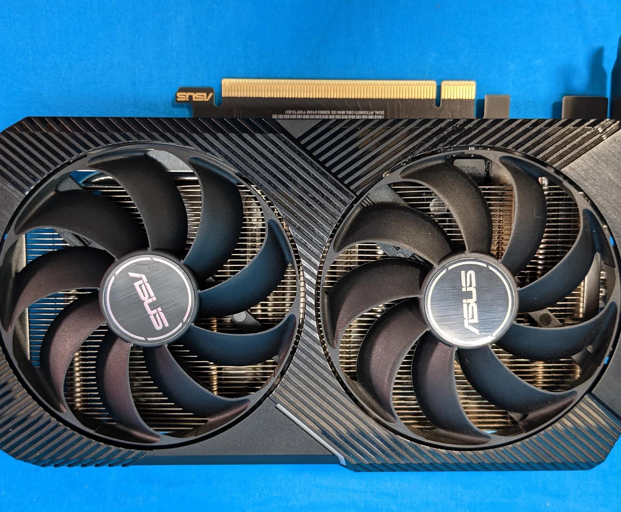 ASUS Dual GeForce RTX 3060 Ti OC Mini V2 8GB GDDR6 PCIe 4.0 Desktop GPU DUAL-RTX3060TI-O8G-MINI-V2