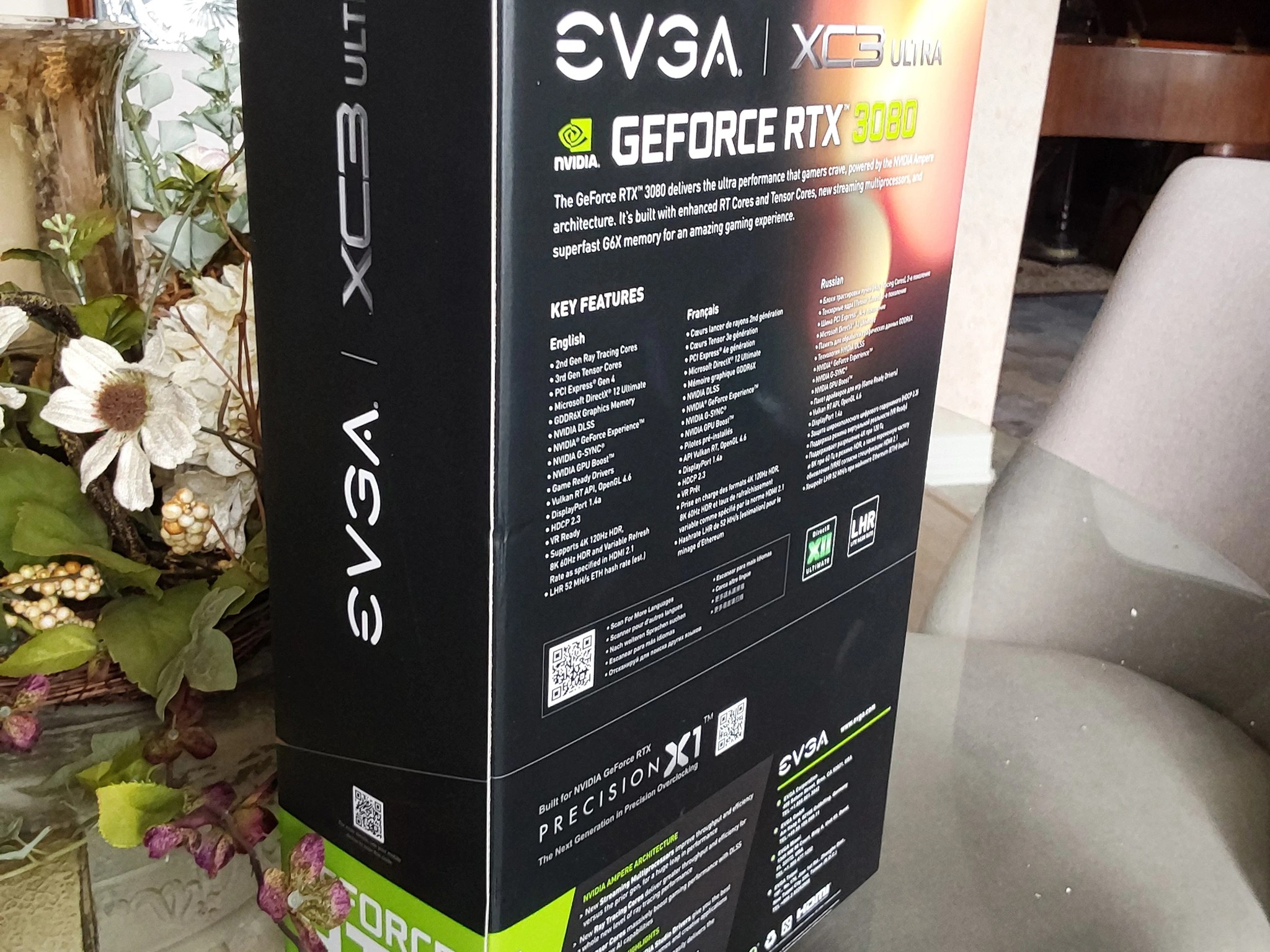 RARE! NEW WITH ORIGINAL FACTORY SEAL, EVGA GeForce RTX 3080 12GB OC XC3 ULTRA GAMING 12G-P5-4865-KL