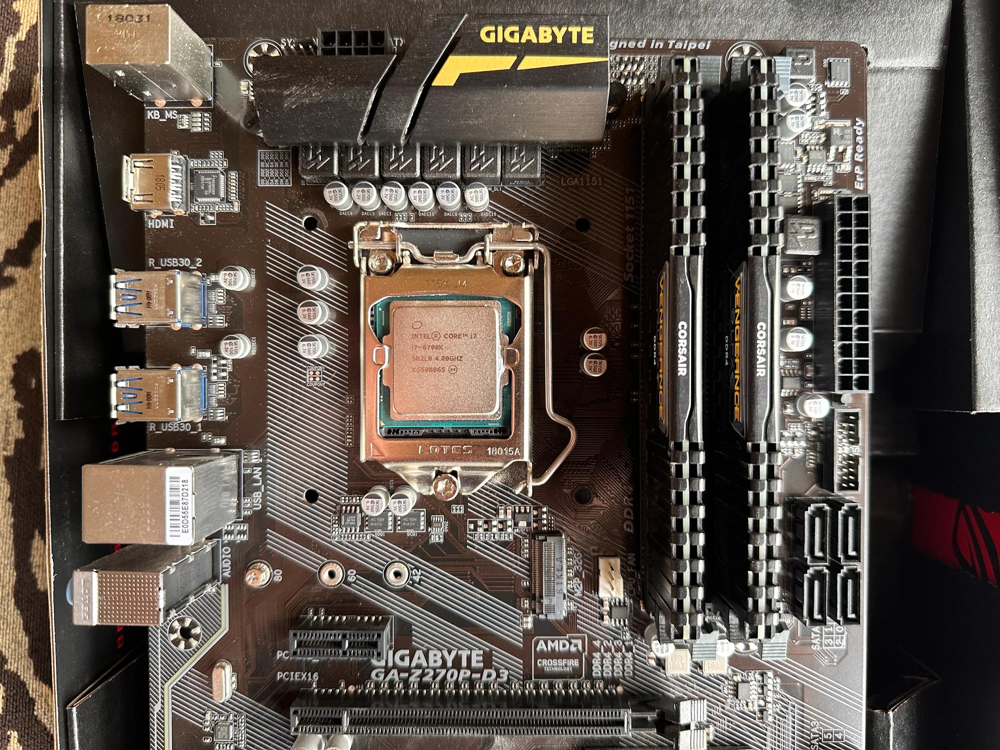 Intel Core i7-6700K Quad Core 4.00 GHz CPU