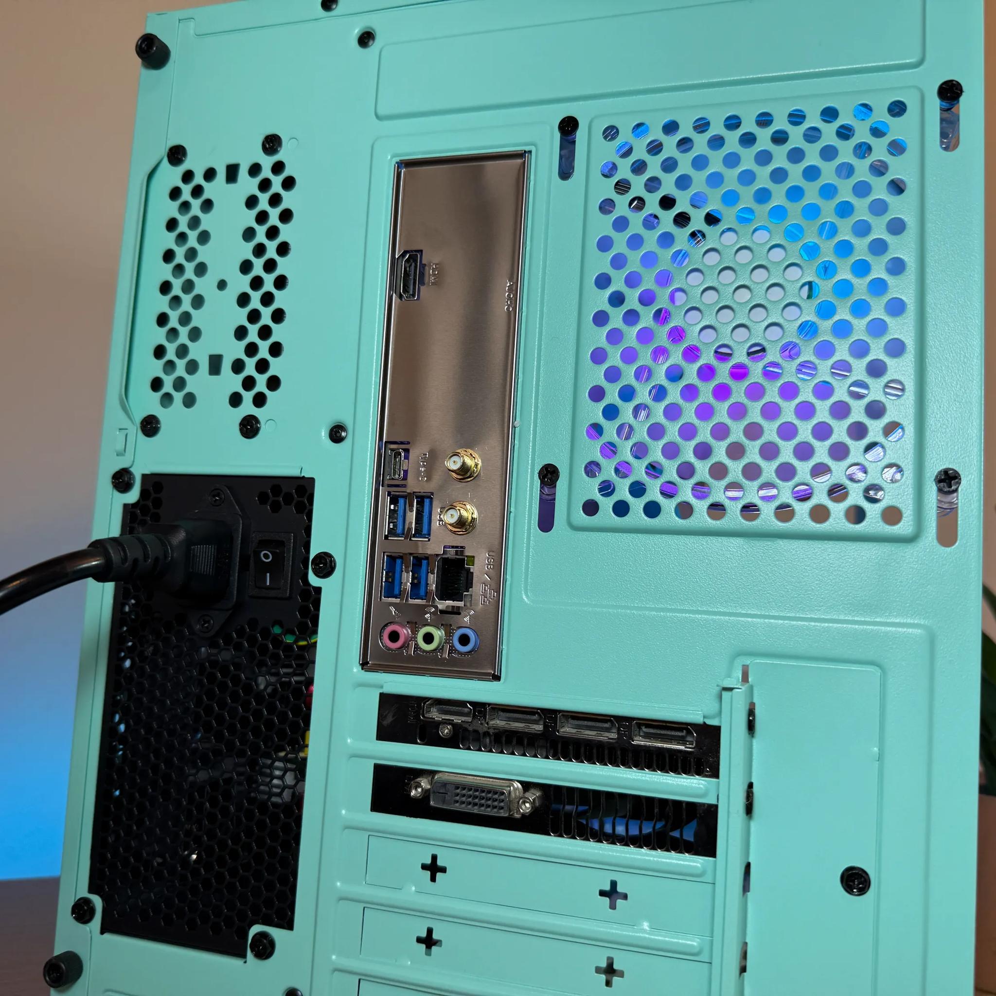 ❄️🩵MINT Themed Gaming PC❄️🩵| Windows 11, Intel i5, RX 580 | Fortnite, GTA V, Valorant, More!