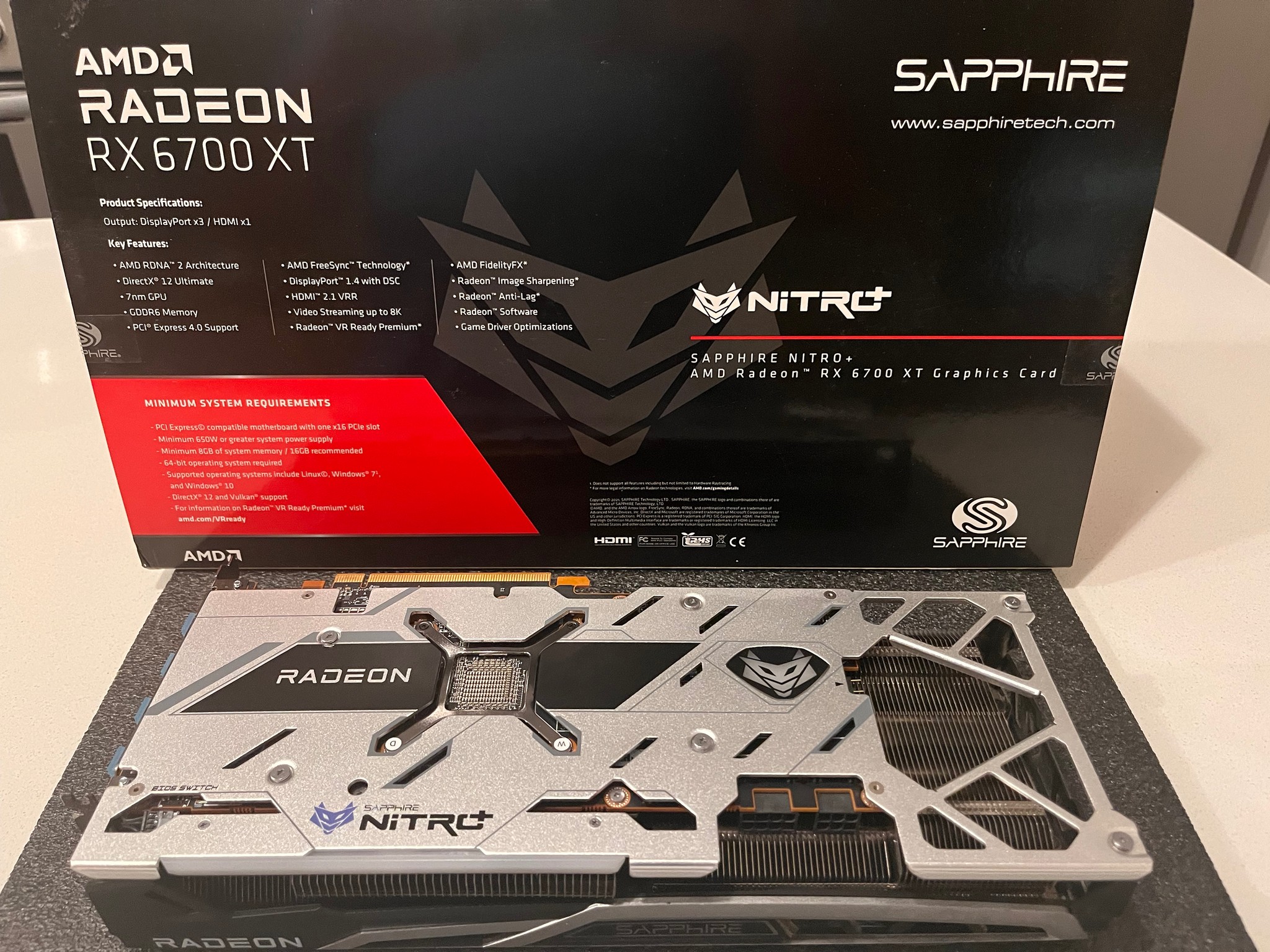 Sapphire Nitro AMD Radeon RX 6700 XT 12GB GDDR6