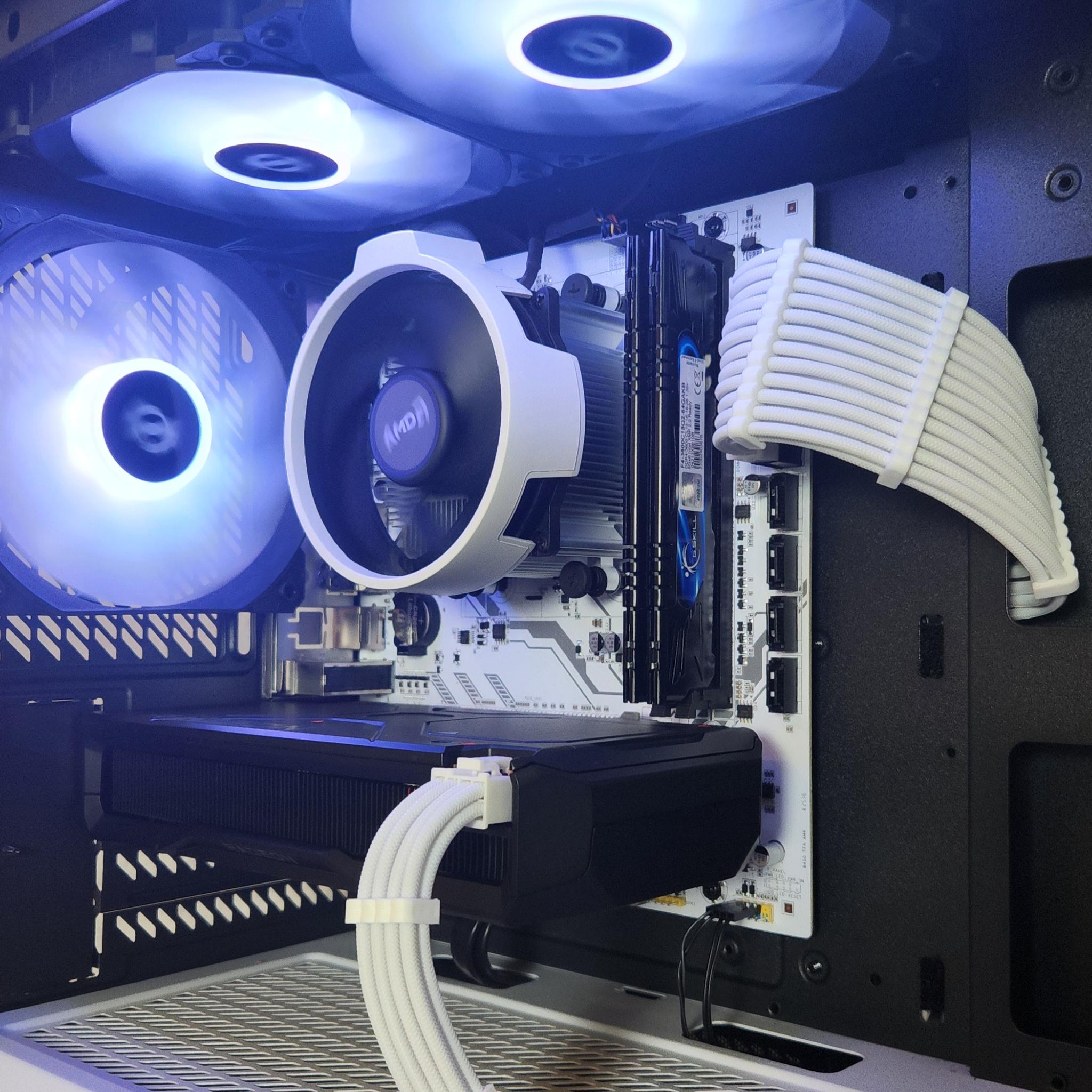 🤍🖤Oreo Gaming PC | RX 7600 | Ryzen 5 3600 | 16GB RAM | 512GB M.2 SSD | WIFI/BT | Windows 11 |