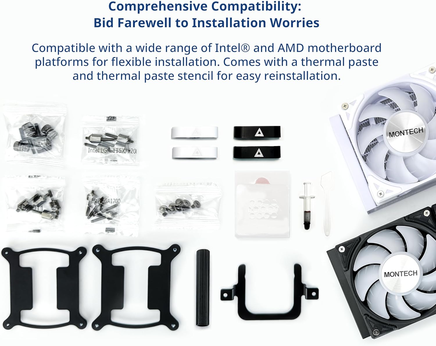 Montech Hyperflow 240 ARGB WHITE! BNIB!