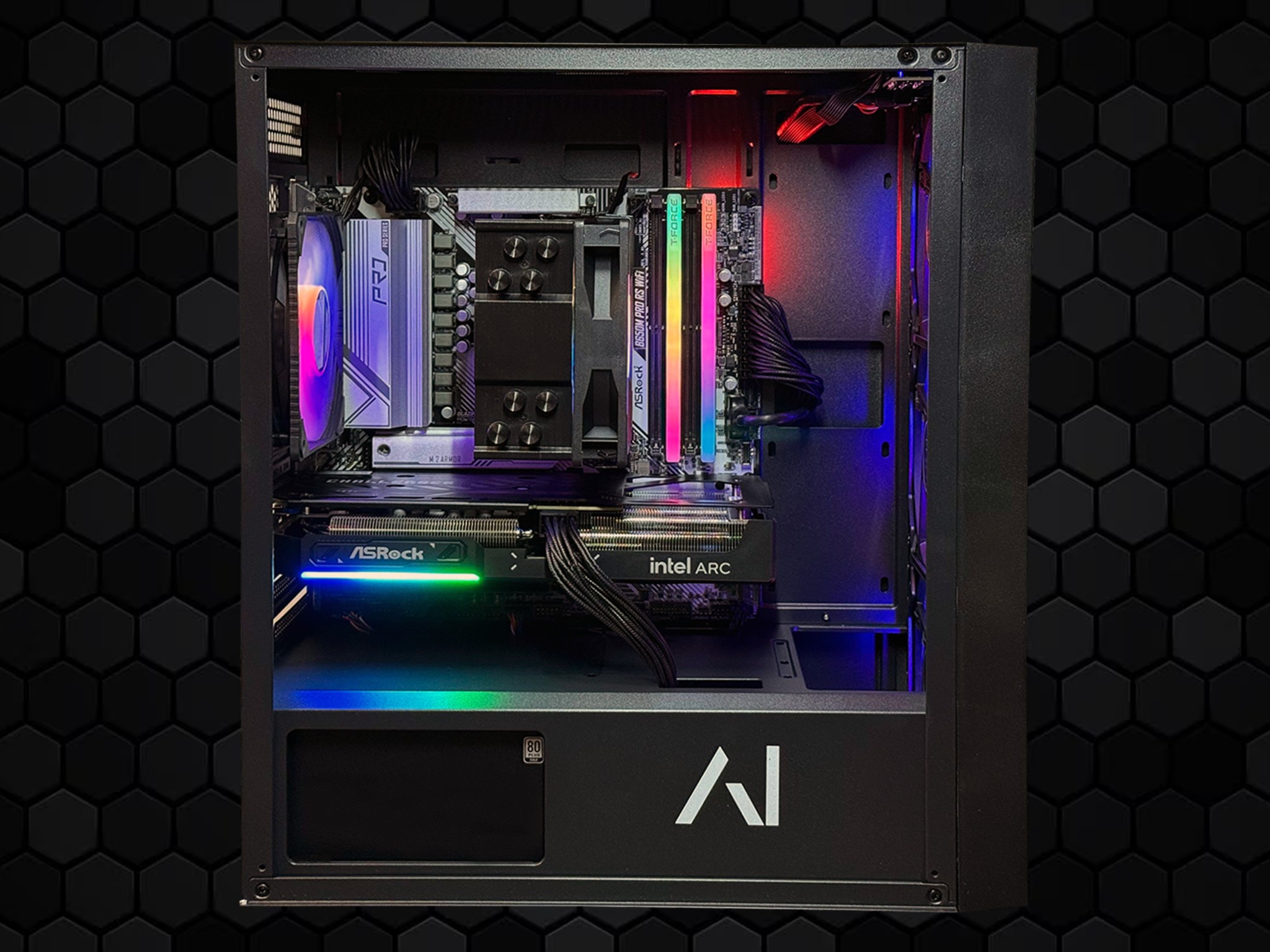 Arc B570 10GB | 7600X | 32GB DDR5 | 1TB SSD | 650W Gold PSU | ARGB Fans