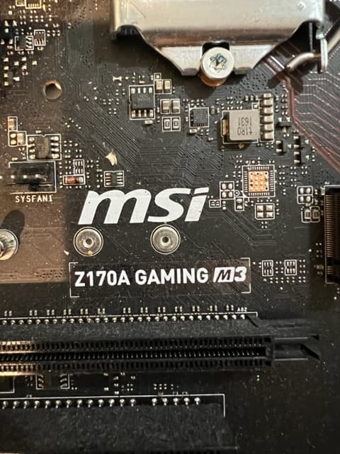MSI Z170A GAMING M3 LGA 1151 Intel Z170 HDMI SATA 6Gb/s USB 3.1 ATX Intel Motherboard