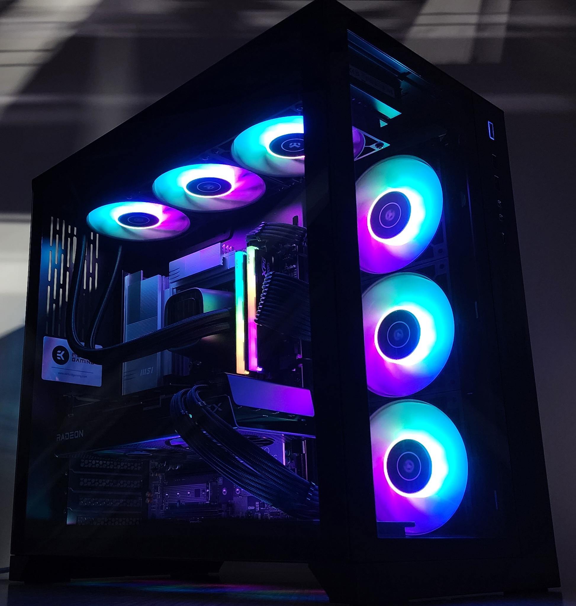 Gaming PC Ultra 7 265KF 32GB RAM 2TB SSD RX 7800 XT 16GB Windows 11 Computer