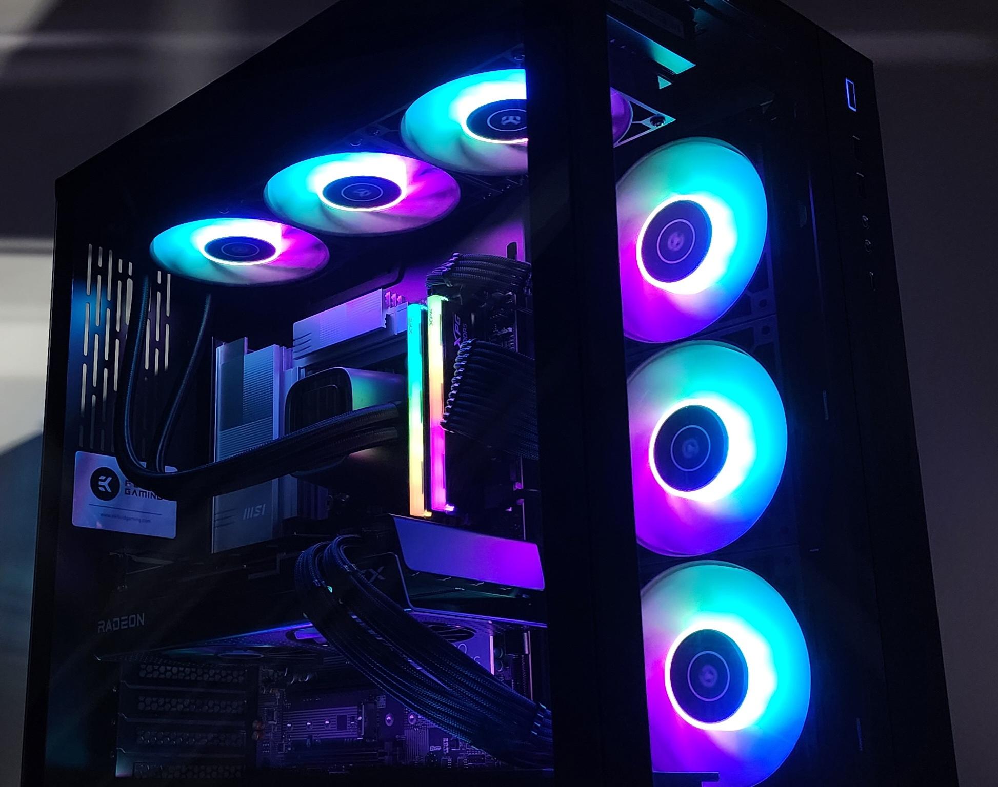 Gaming PC Ultra 7 265KF 32GB RAM 2TB SSD RX 7800 XT 16GB Windows 11 Computer