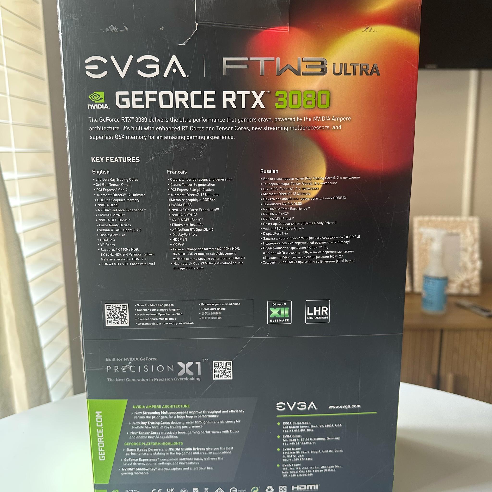 EVGA XC3 ULTRA GAMING GeForce RTX 3080 10GB
