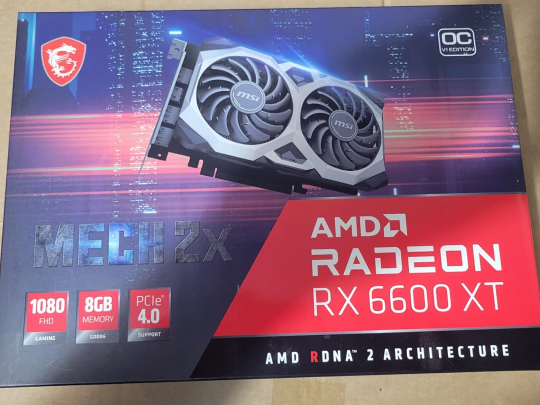 Msi Mech 2x 6600XT 8GB GPU