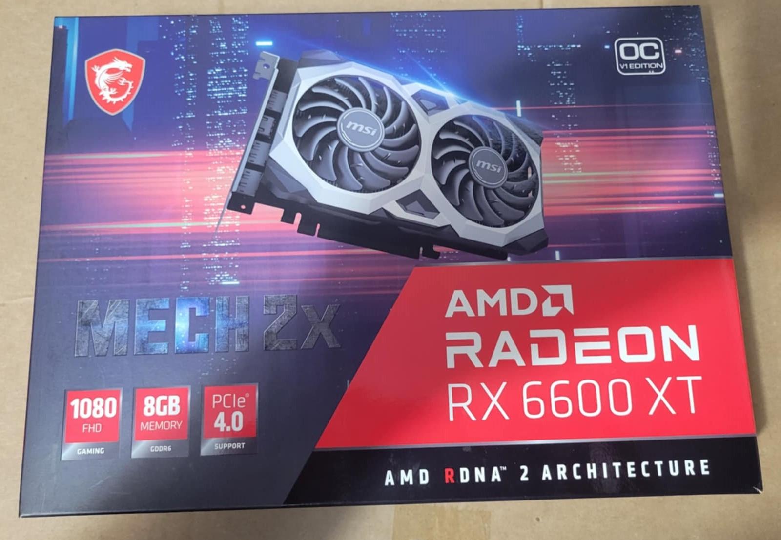 Msi Mech 2x 6600XT 8GB GPU