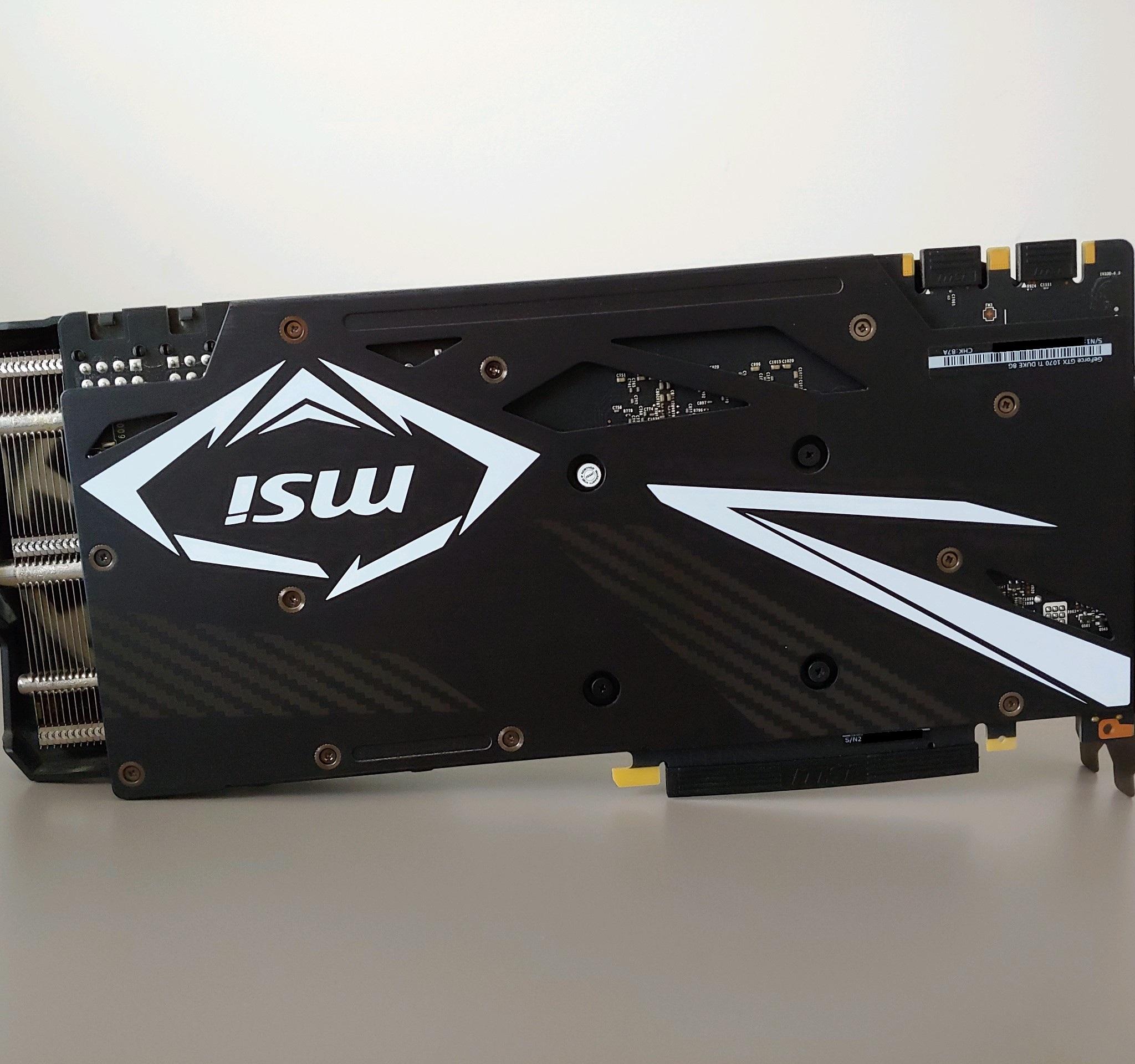 MSI GTX 1070 Ti DUKE in Very Good Condition!