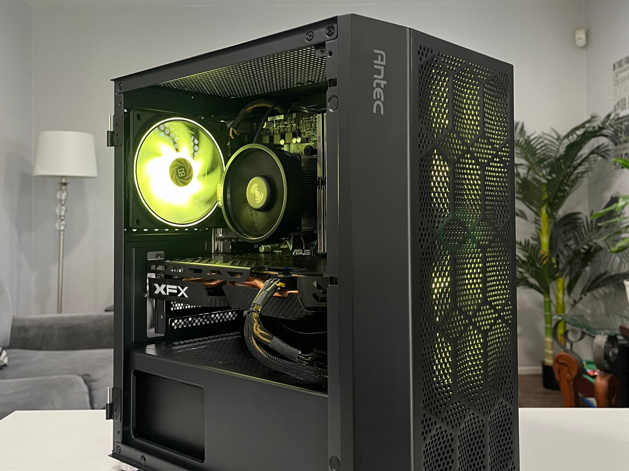 RX 580 8GB, Ryzen 7 1700X, 16GB RAM | Black RGB Gaming Computer/Pc