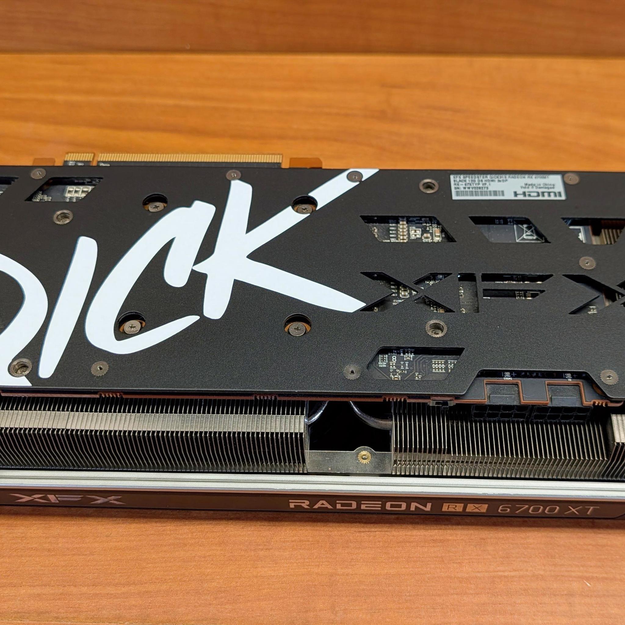 XFX Speedster QICK 319 BLACK RX 6700 XT Graphics Card GPU