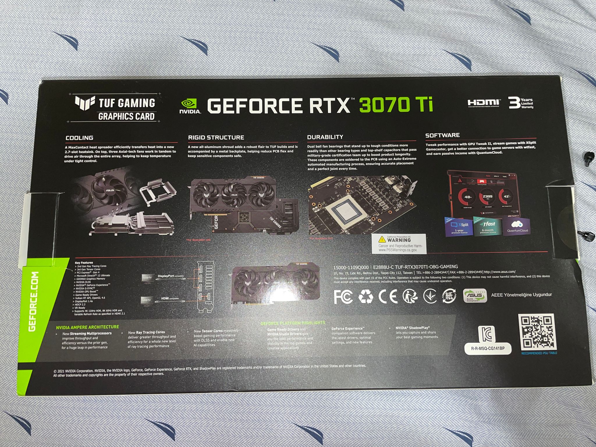 ASUS TUF Gaming OC RTX 3070 Ti Like New