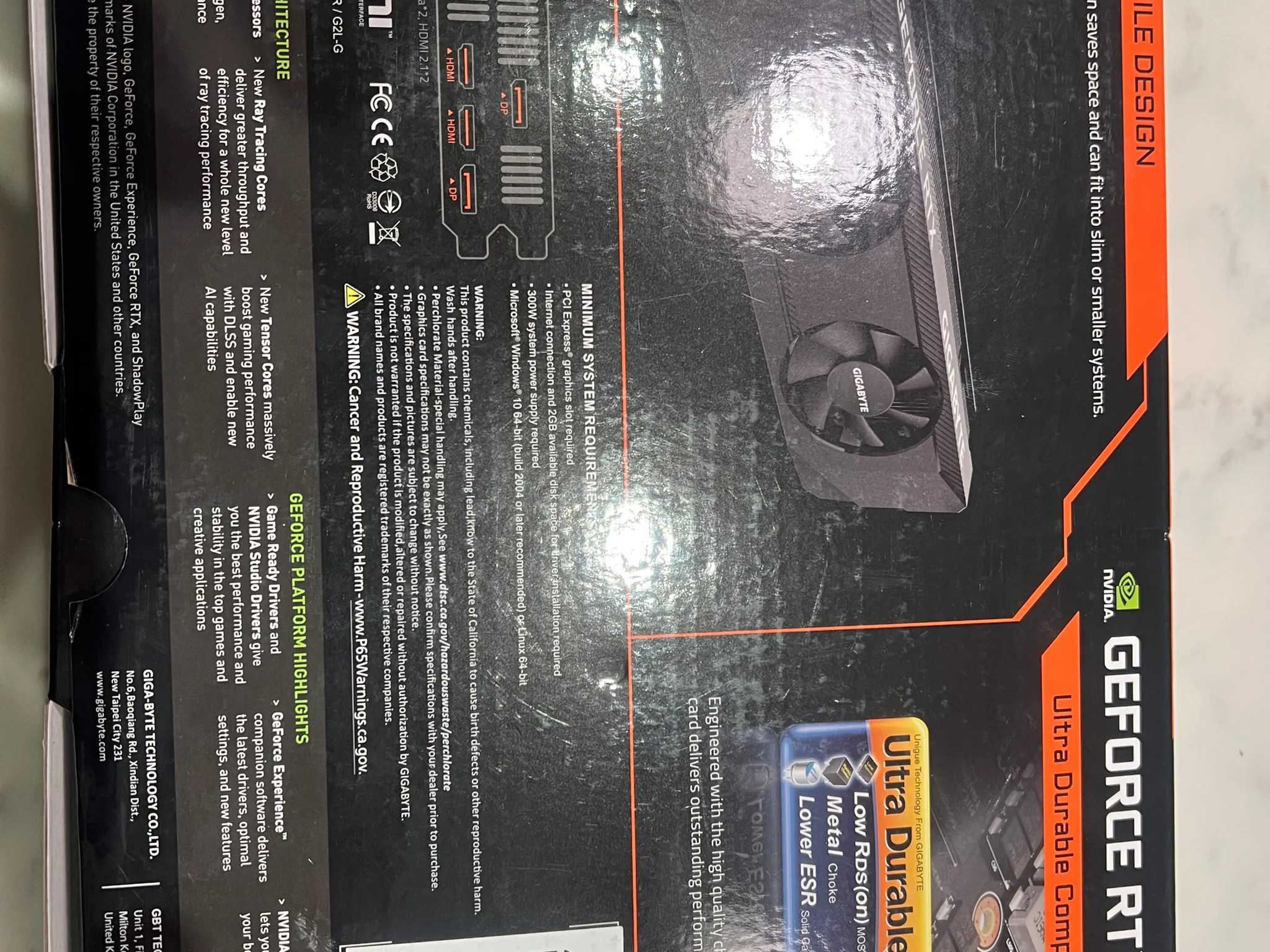 Gigabyte NVIDIA GeForce RTX 3050 Low Profile Overclocked Dual Fan 6GB GDDR6 PCIe 4.0 Graphics Card