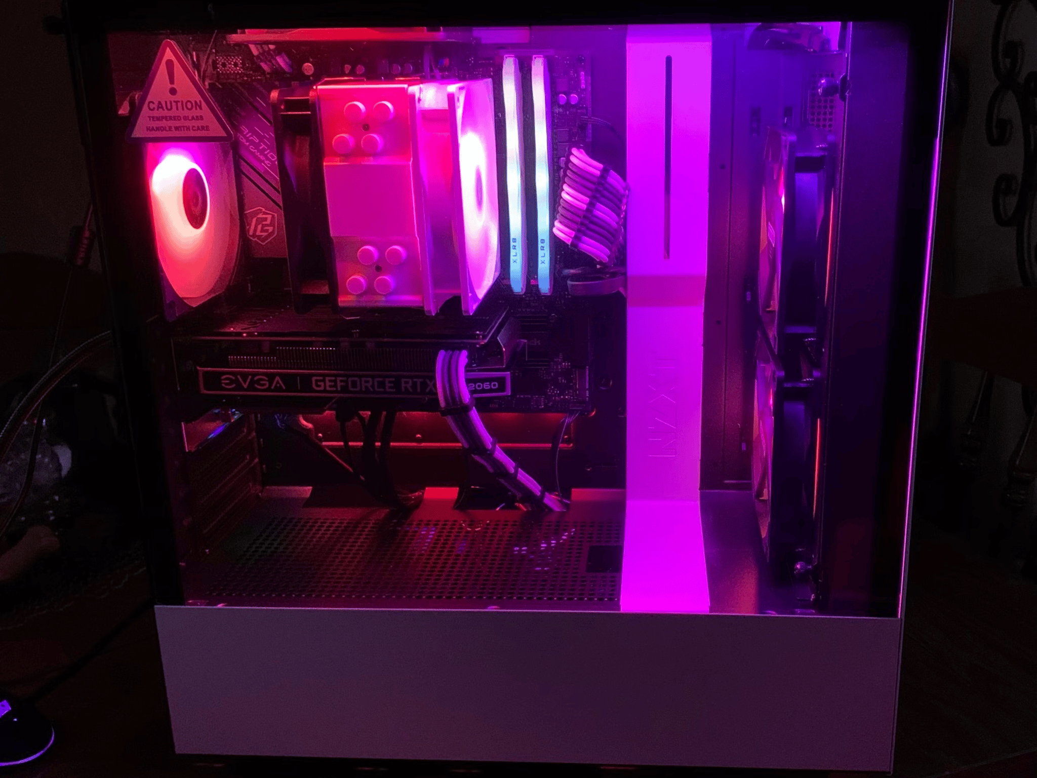 🔥 clean capable gaming/streaming/editing pc (clean argb white aesthetics built w/new parts) 🔥