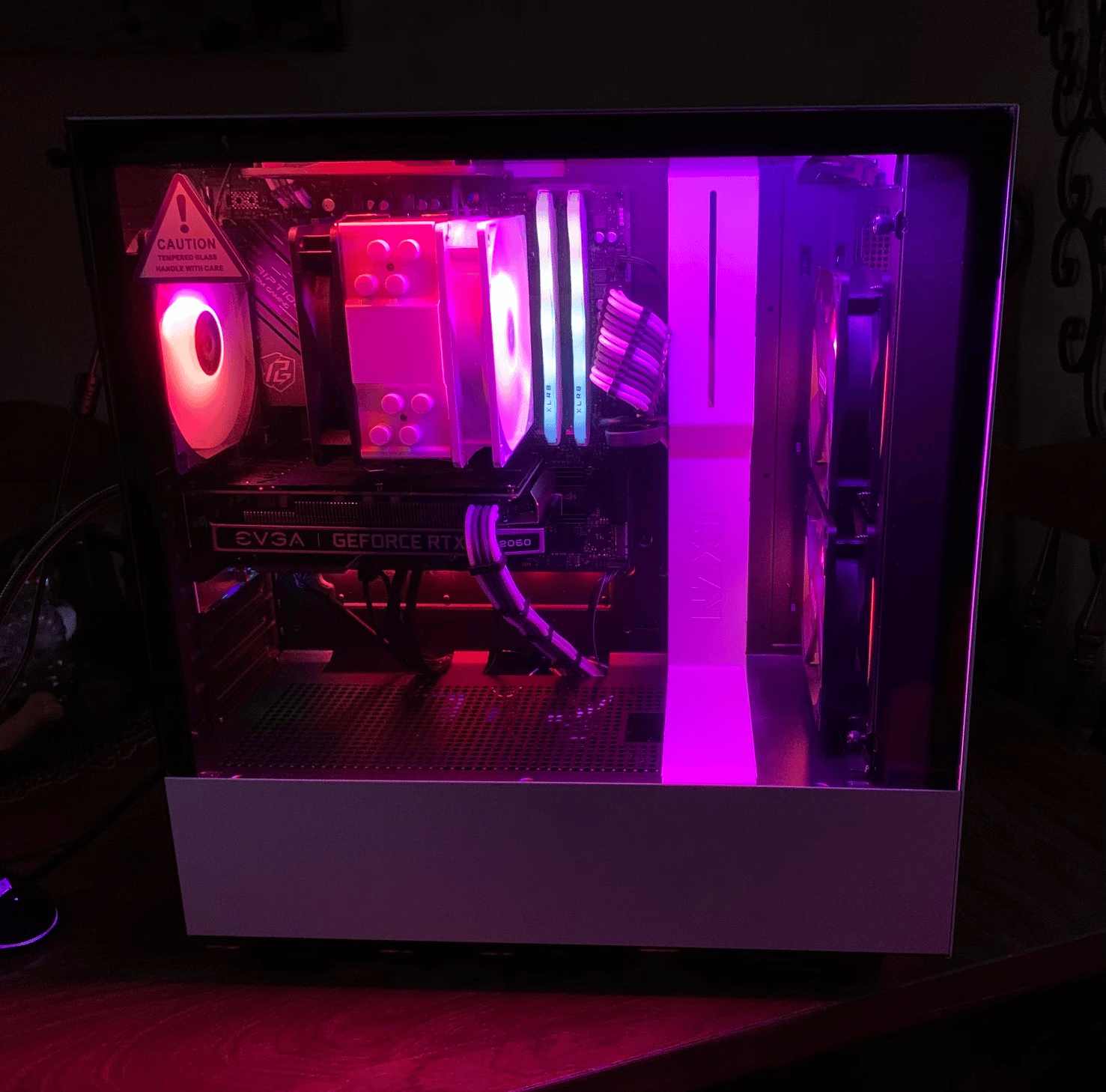 🔥 clean capable gaming/streaming/editing pc (clean argb white aesthetics built w/new parts) 🔥