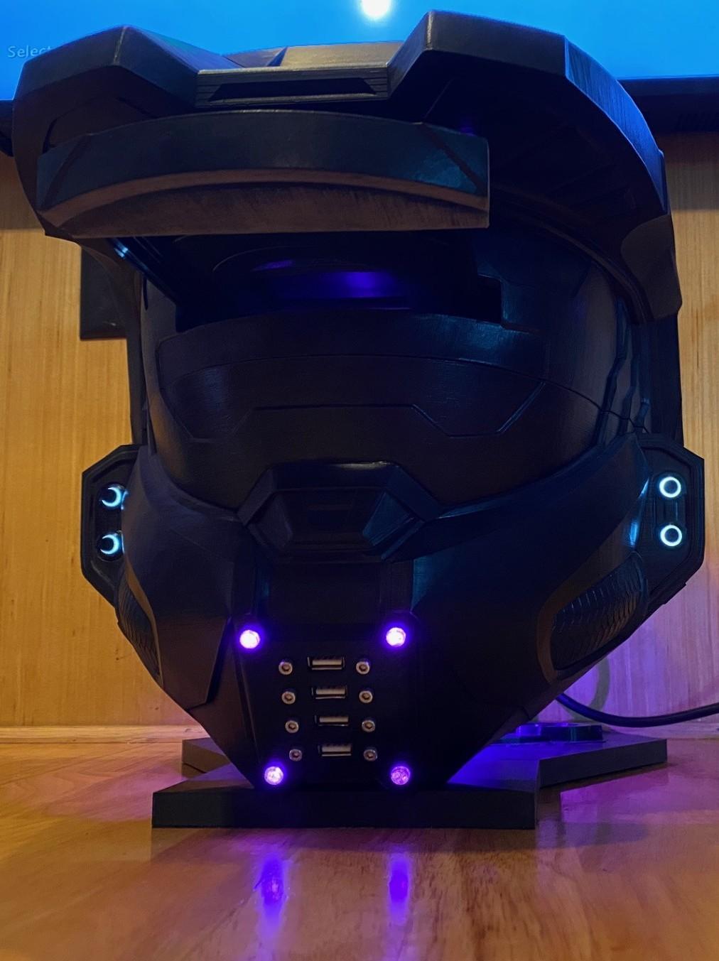 Custom Prototype Master Chief helmet RGH3 Xbox 360