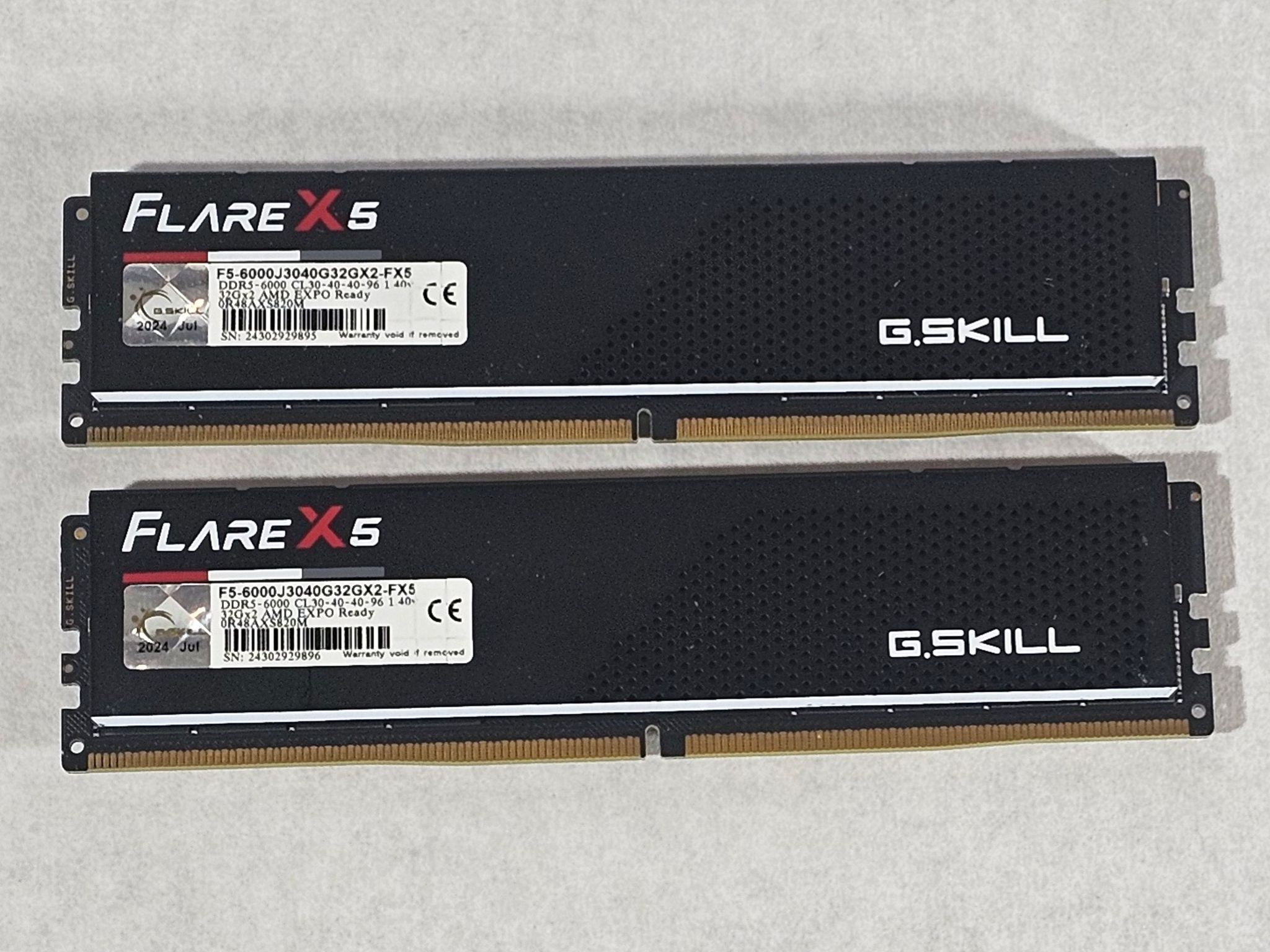 64GB DDR5 (2x32GB) CL30 6000MHz EXPO G.SKILL Flare X5
