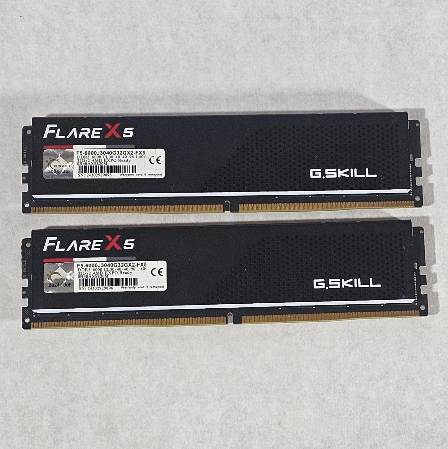 64GB DDR5 (2x32GB) CL30 6000MHz EXPO G.SKILL Flare X5
