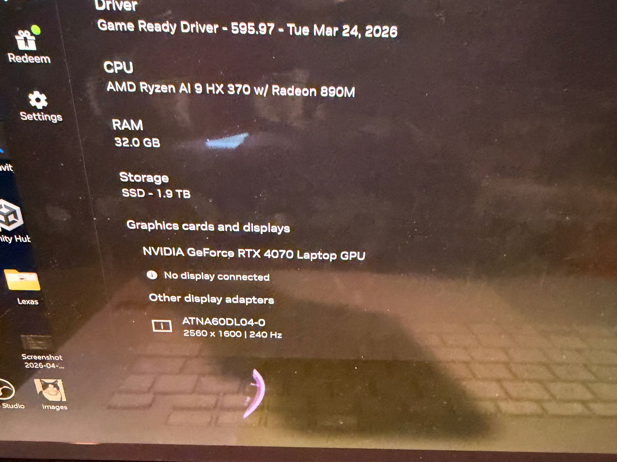 ASUS Zephyrus G16 Gaming laptop RTX 4070, Ryzen AI 9 370HX, 32GB Ram, 2TB SSD