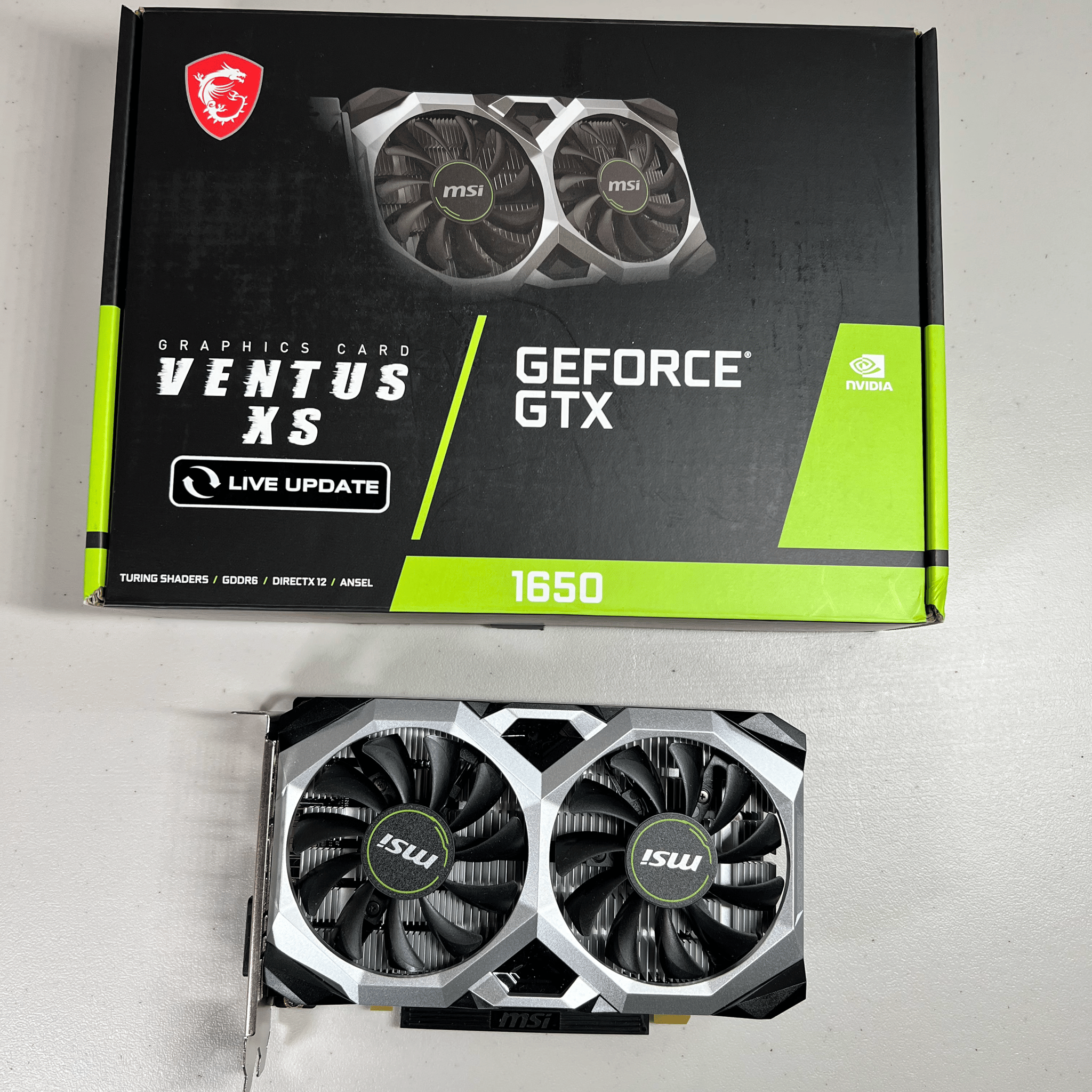 MSI GeForce GTX 1650 4 GB D6 VENTUS XS Video Card