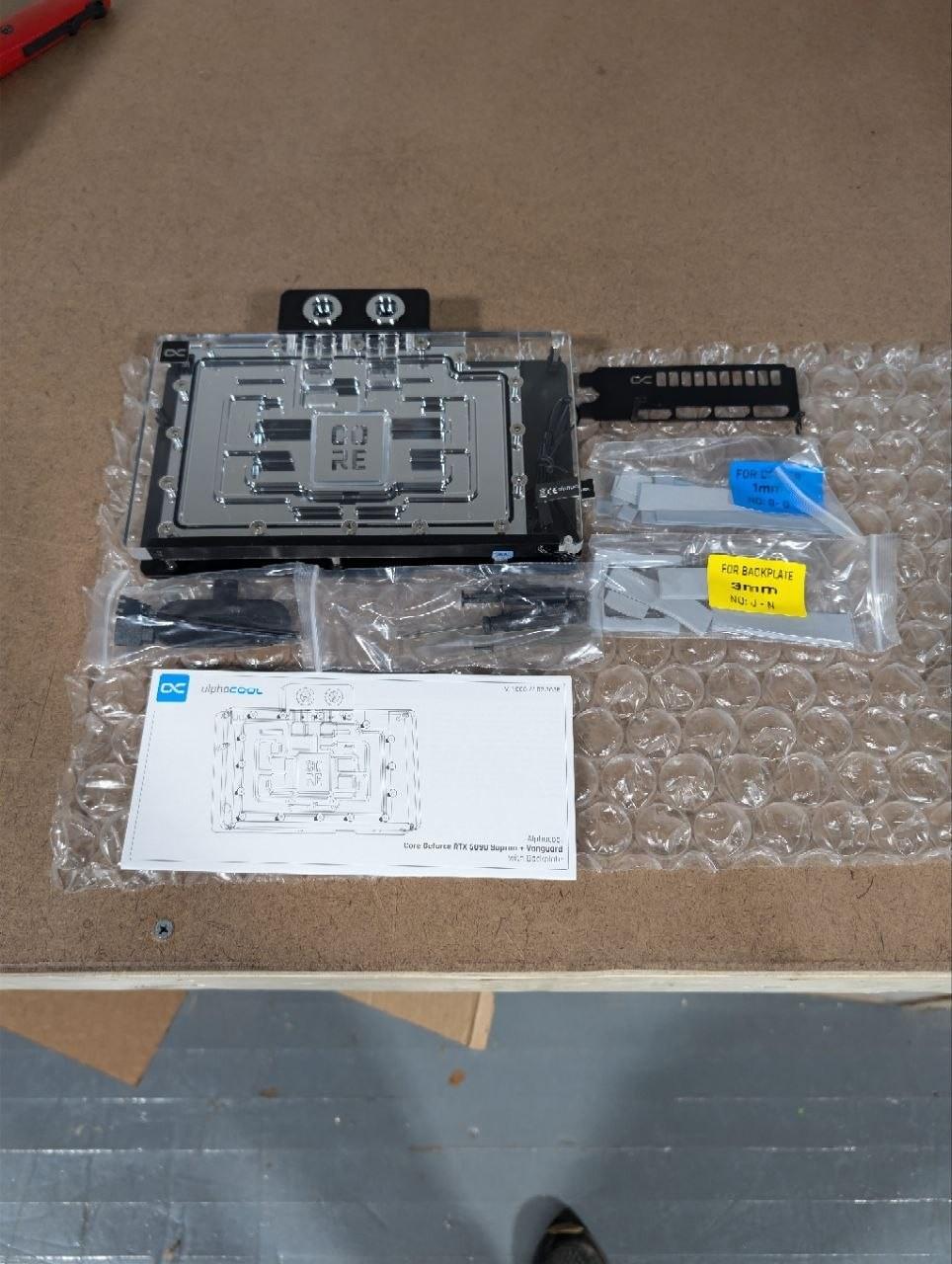 Alphacool Core Geforce RTX 5090 Suprim + Vanguard + Gaming Trio Waterblock with