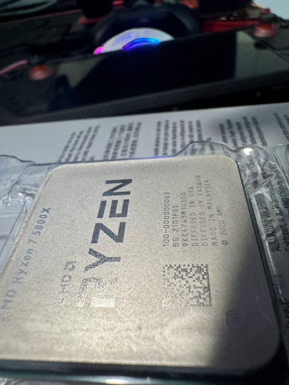 AMD Ryzen 7 5800X 8-core, 16-Thread Unlocked Desktop Processor