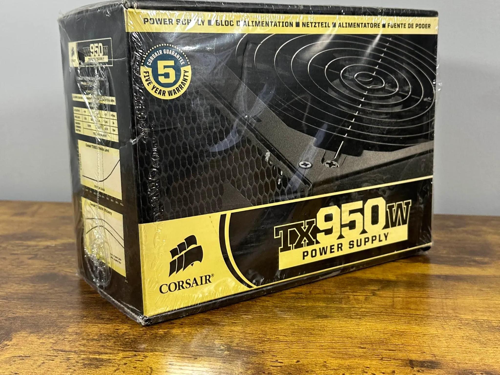 NEW OLD STOCK Corsair TX950W 950W 80+ Bronze Power Supply NEW SEALED