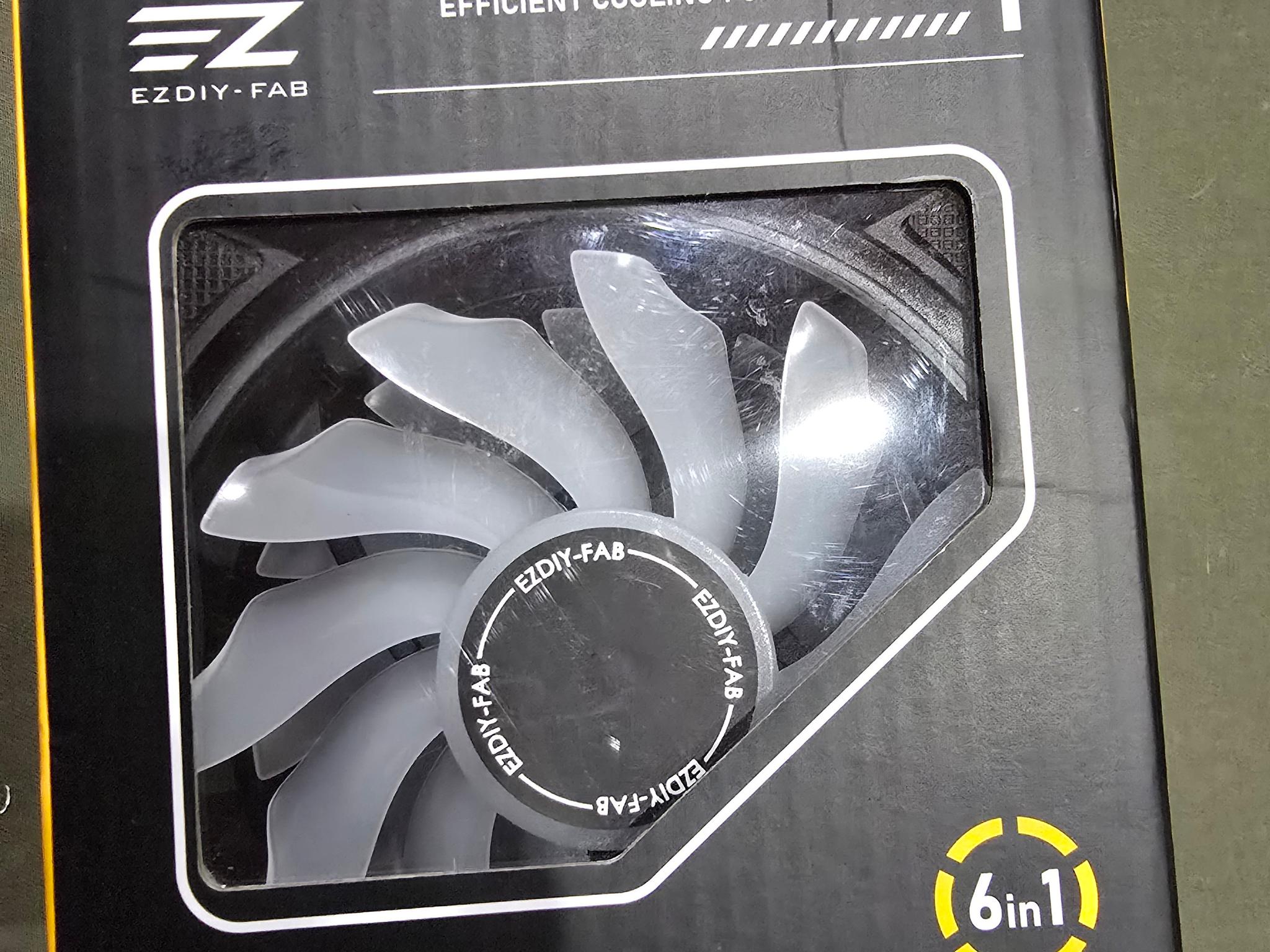 EZDIY-FAB Moonlight 120Mm RGB Case Fan with Fan Hub X Motherboard Aura Sync Argb Fan Desktop-6 Pack