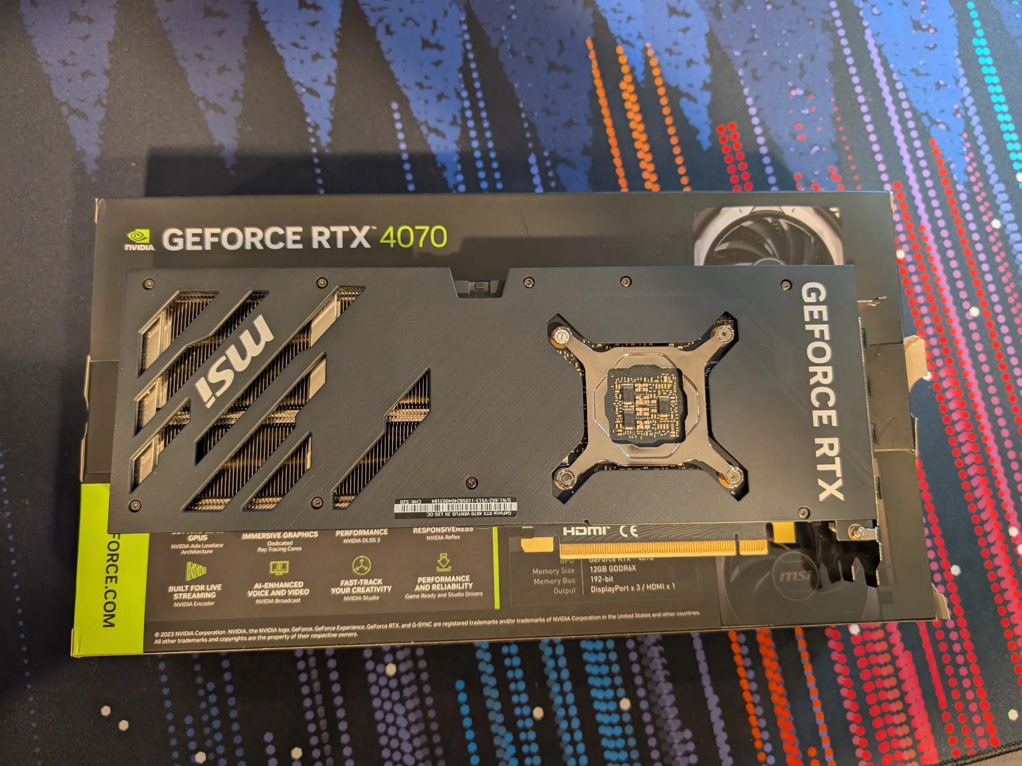 MSI RTX 4070 Ventus 3X