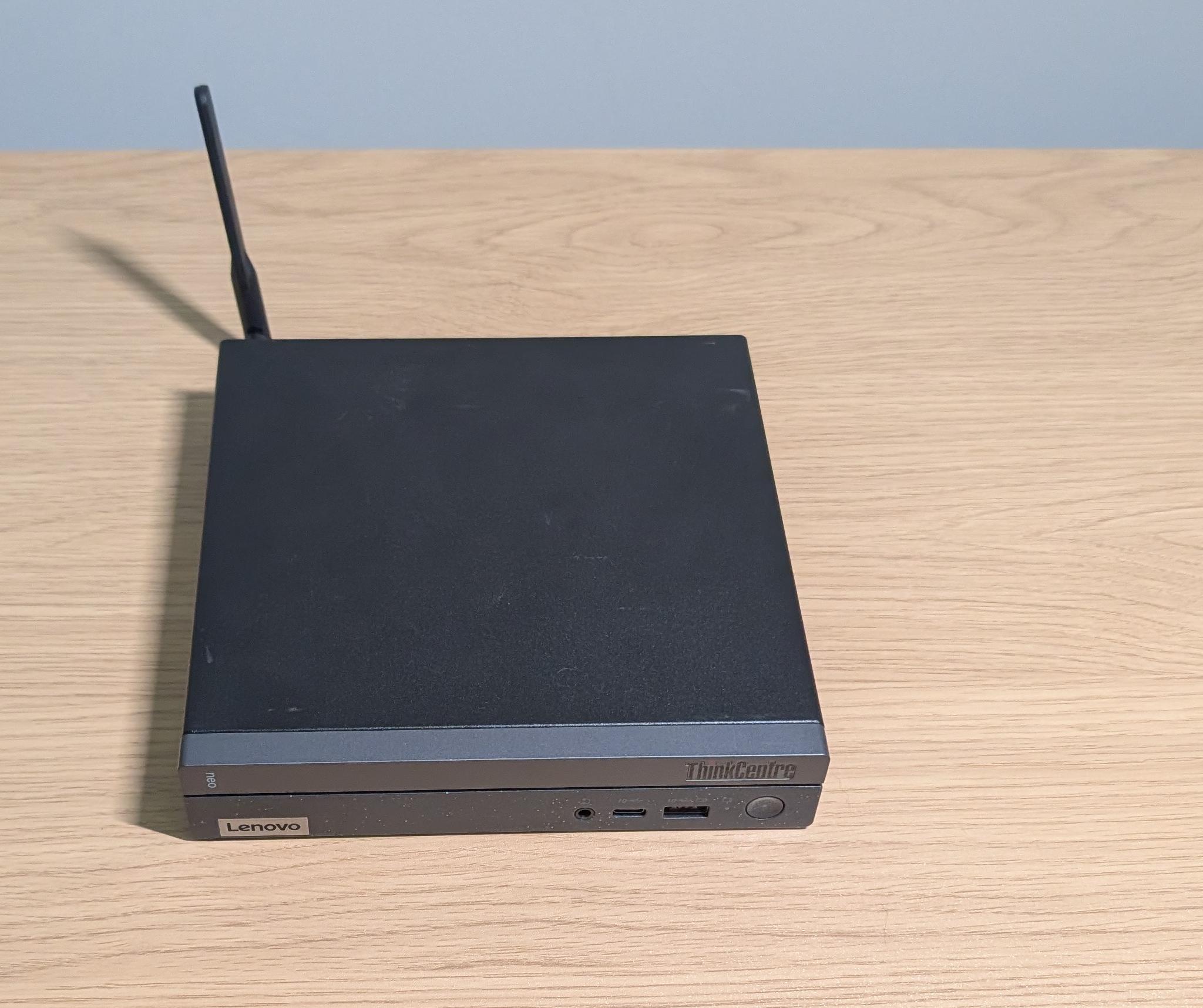 Steambox conversion of Lenovo Thinkcentre NEO, i5, 16GB RAM, 256 GB SSD, running Bazzite