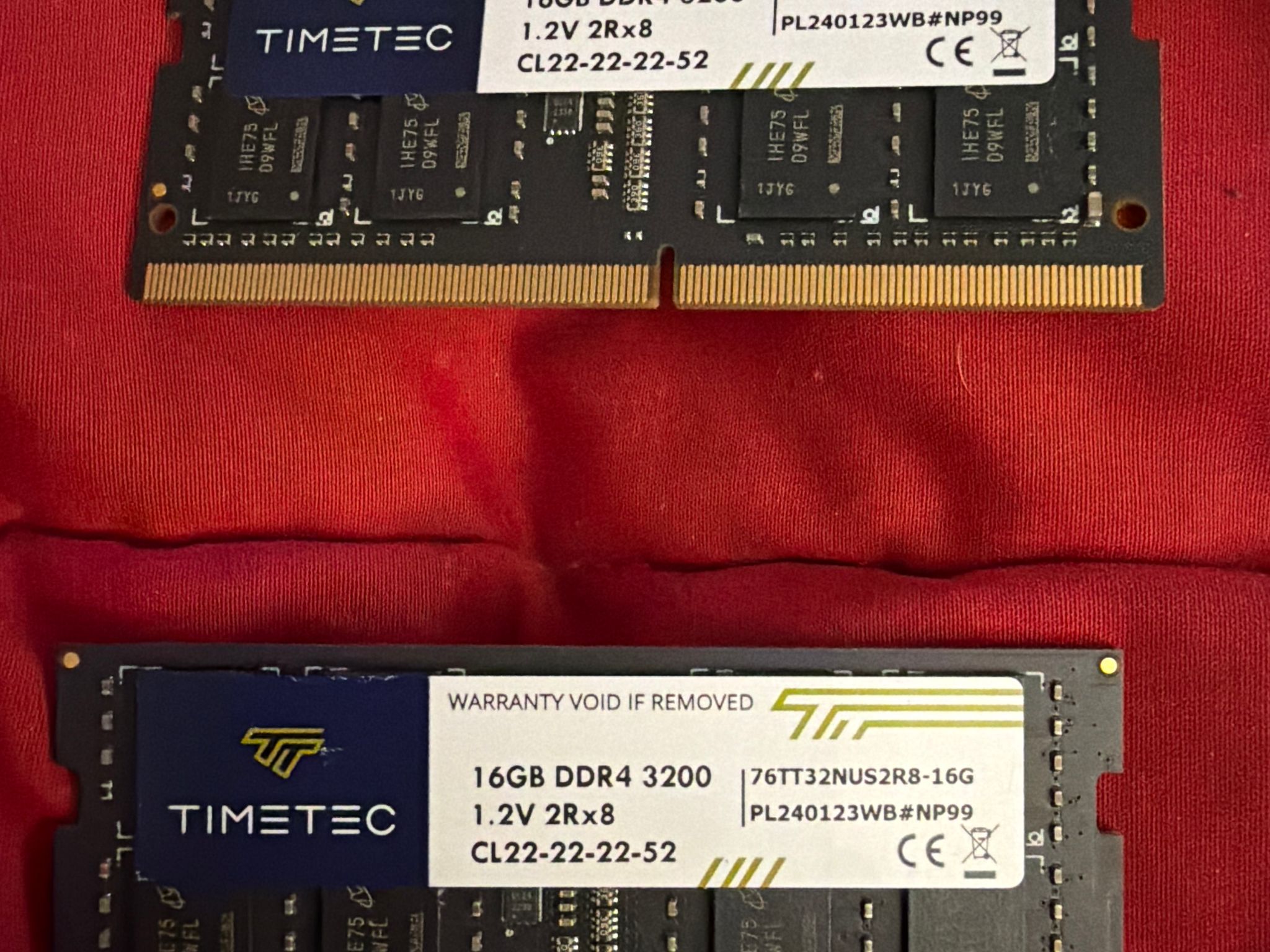 32GB DDR4 3200 CL22 Dual Channel Kit 16GBx2 Pinnacle Timetec