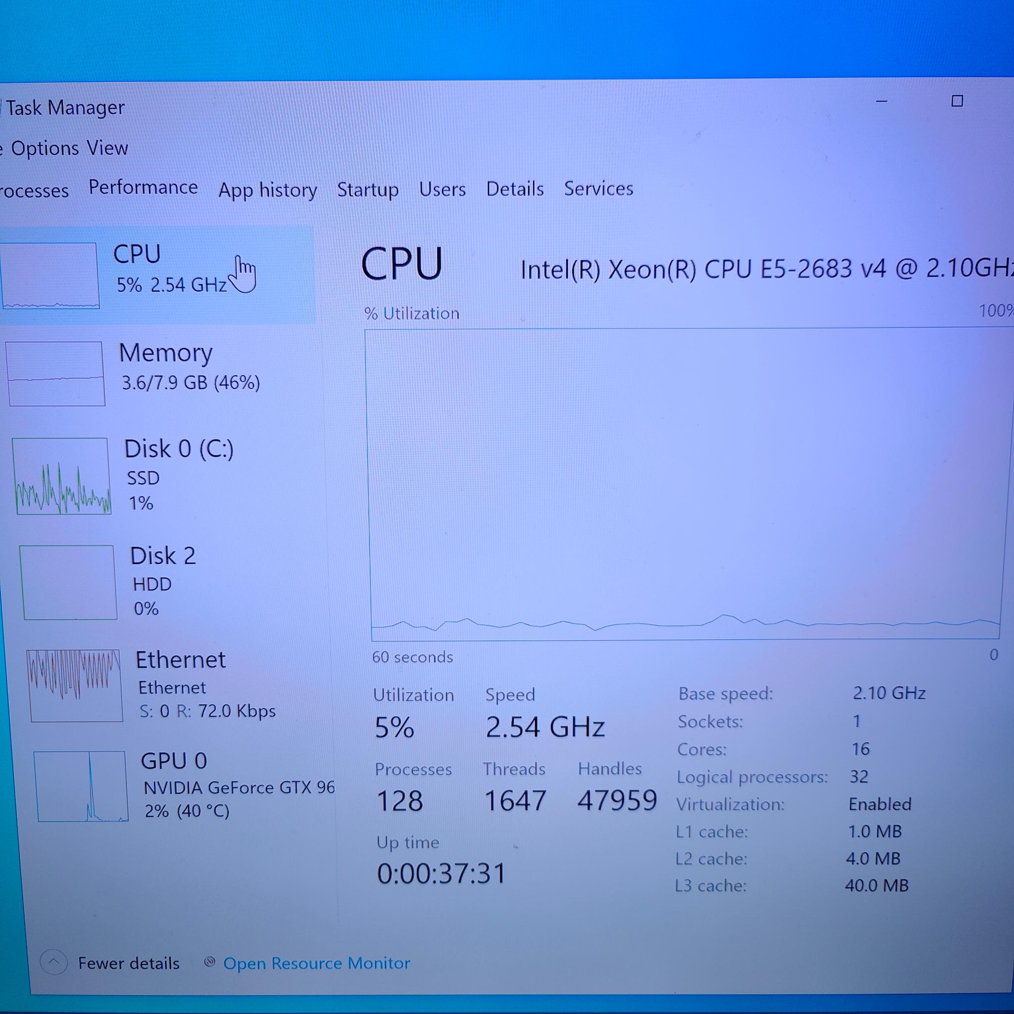 Custom 16 Core 32 Thread Xeon 8GB DDR4 GTX 960 M.2 SSD + HDD Storage Zalman Compact Windows PC