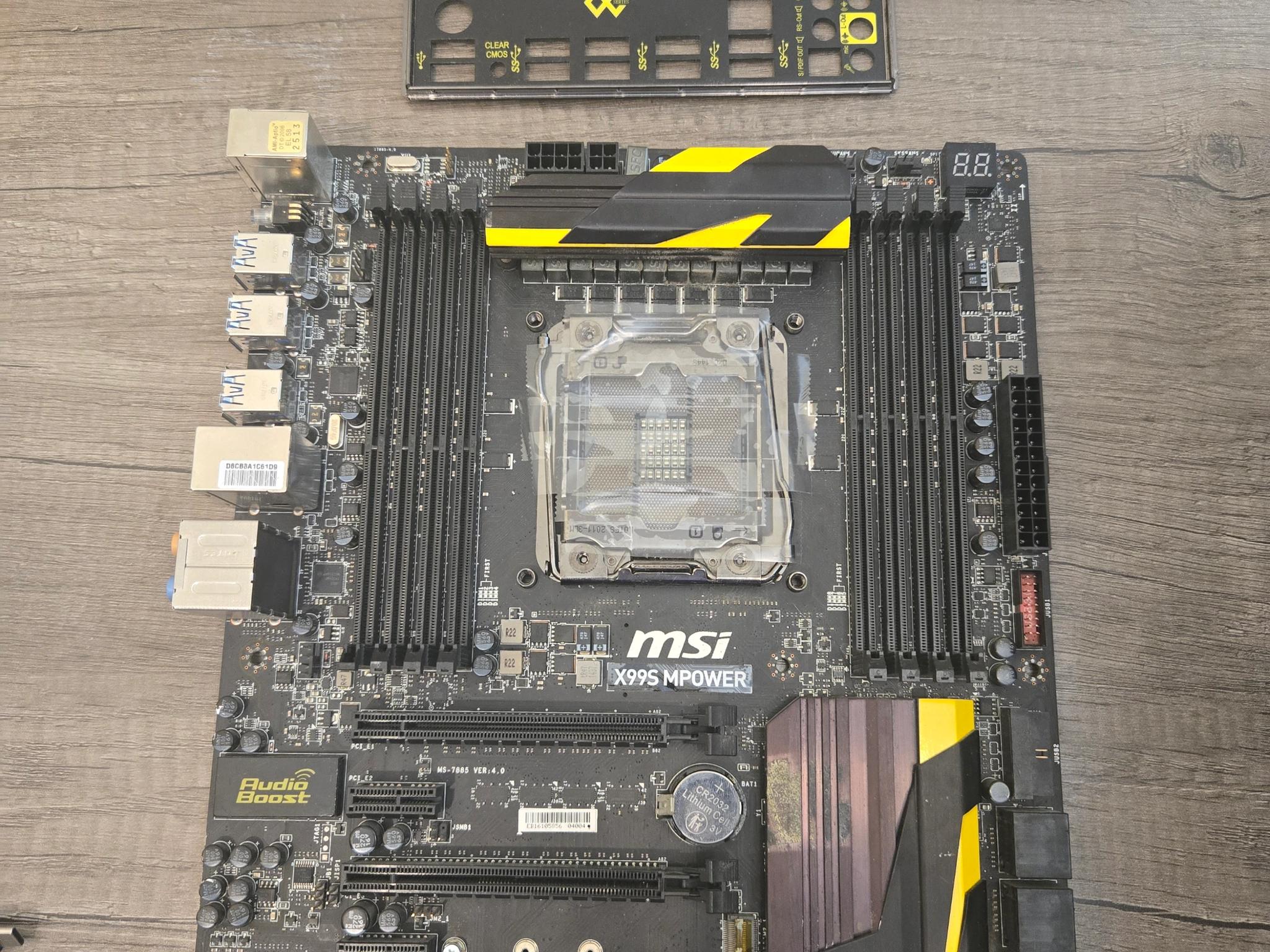 MSI X99S MPower LGA 2011-V3 Motherboard - ROUGH CONDITION READ DESC