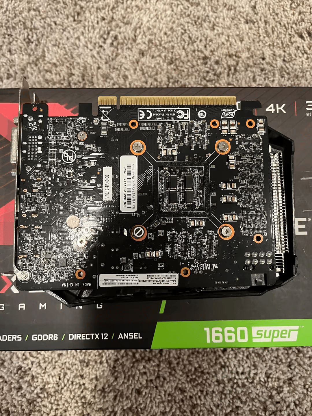 Used - PNY GeForce GTX 1660 Super 6Gb Black - Used
