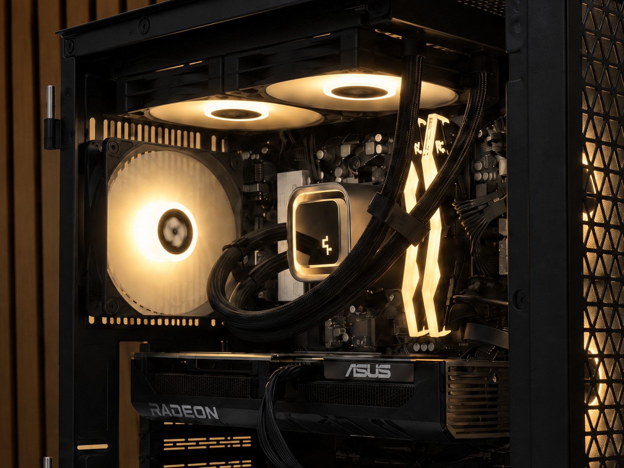 TEAM RED V1 Gaming PC | RX 9060XT 16GB | 7700 | 32GB DDR5 | Windows 11  WIFI | 1TB NVME