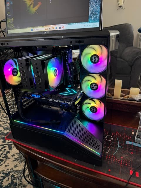 Custom Gaming PC  5060ti 16GB  and 9700X