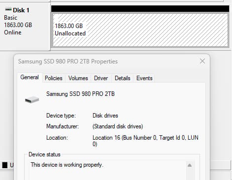 Samsung 980 PRO 2TB NVMe M.2 SSD