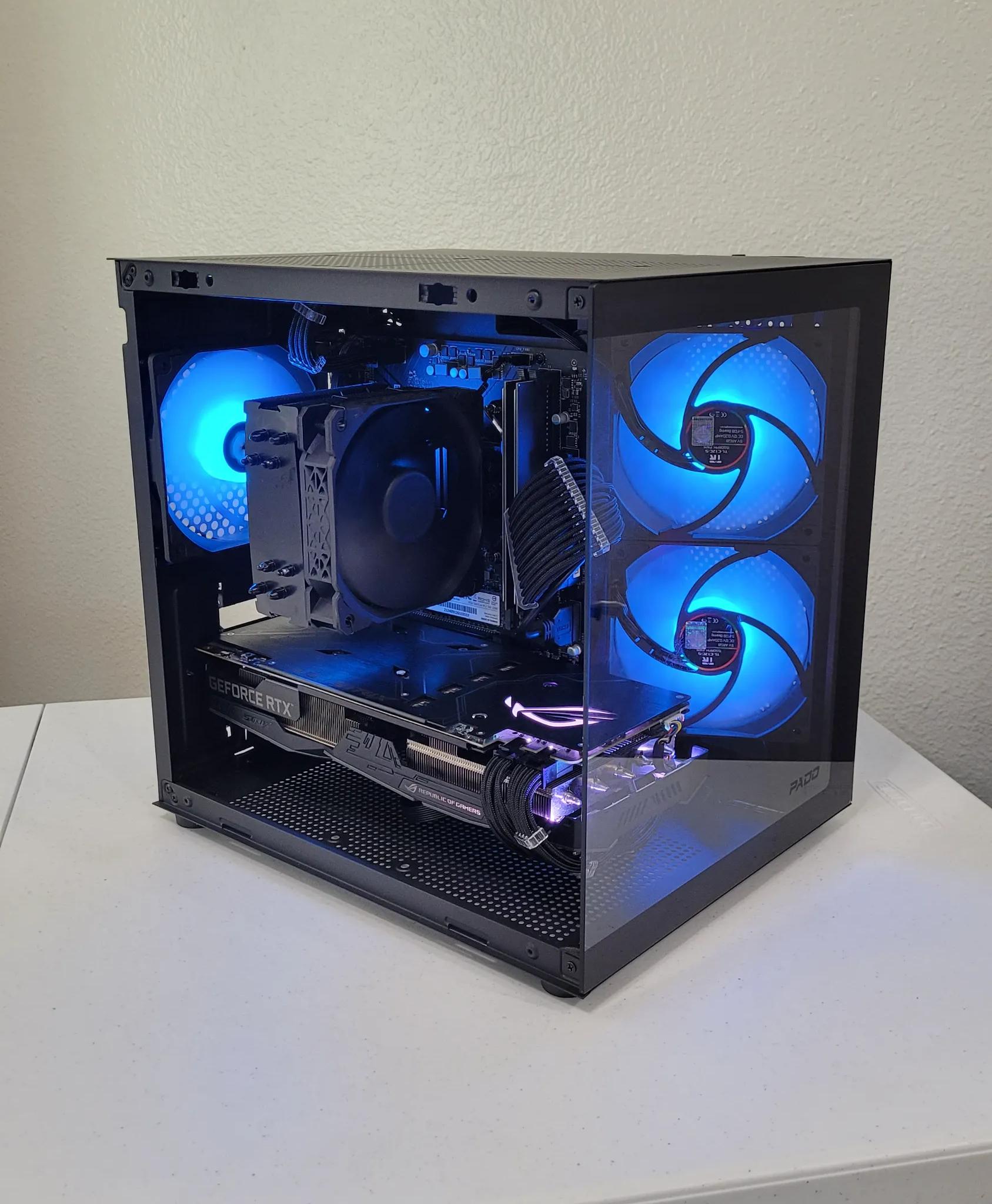 Black Gaming PC (Ryzen 5 2600X + RTX 2060 + 16GB RAM + 1TB SSD + Wifi)