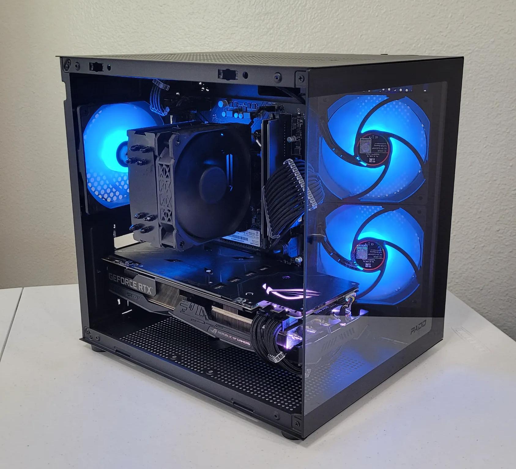 Black Gaming PC (Ryzen 5 2600X + RTX 2060 + 16GB RAM + 1TB SSD + Wifi)
