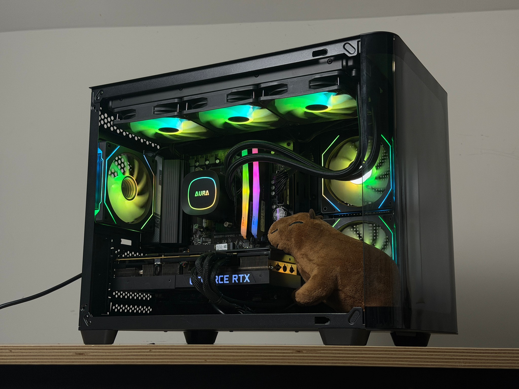 🖤♠️ Black 1440p Gaming PC ♠️🖤 RTX 3080 | Ryzen 5 5600 | 32GB RAM | 1TB SSD - WiFi, BlueTooth