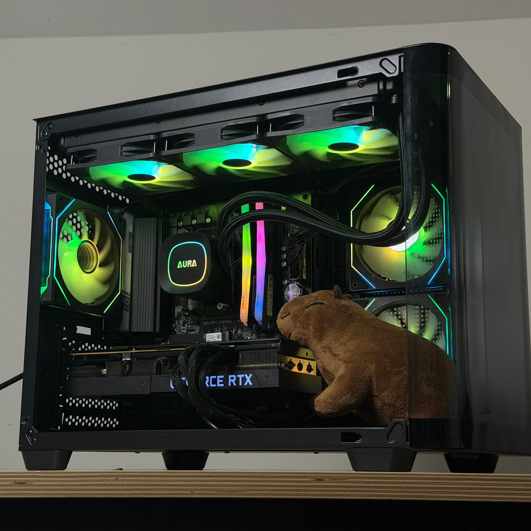 🖤♠️ Black 1440p Gaming PC ♠️🖤 RTX 3080 | Ryzen 5 5600 | 32GB RAM | 1TB SSD - WiFi, BlueTooth